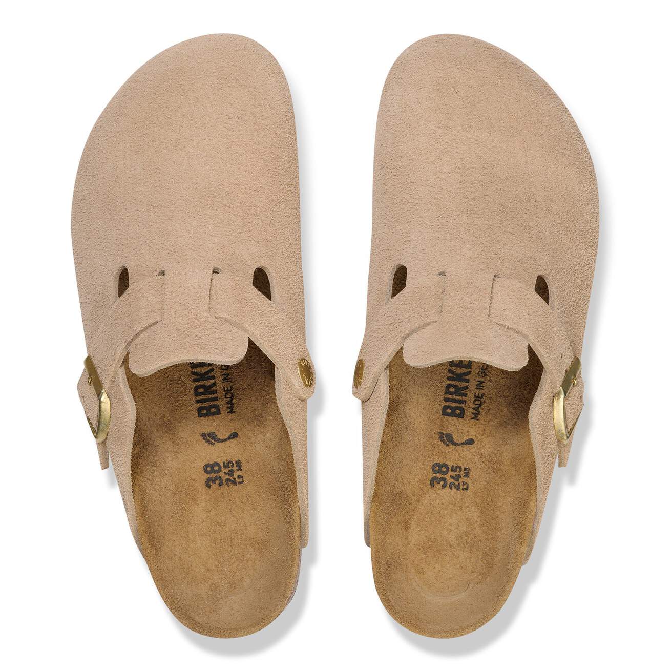 Birkenstock Boston Suede Sandcastle - OnSize