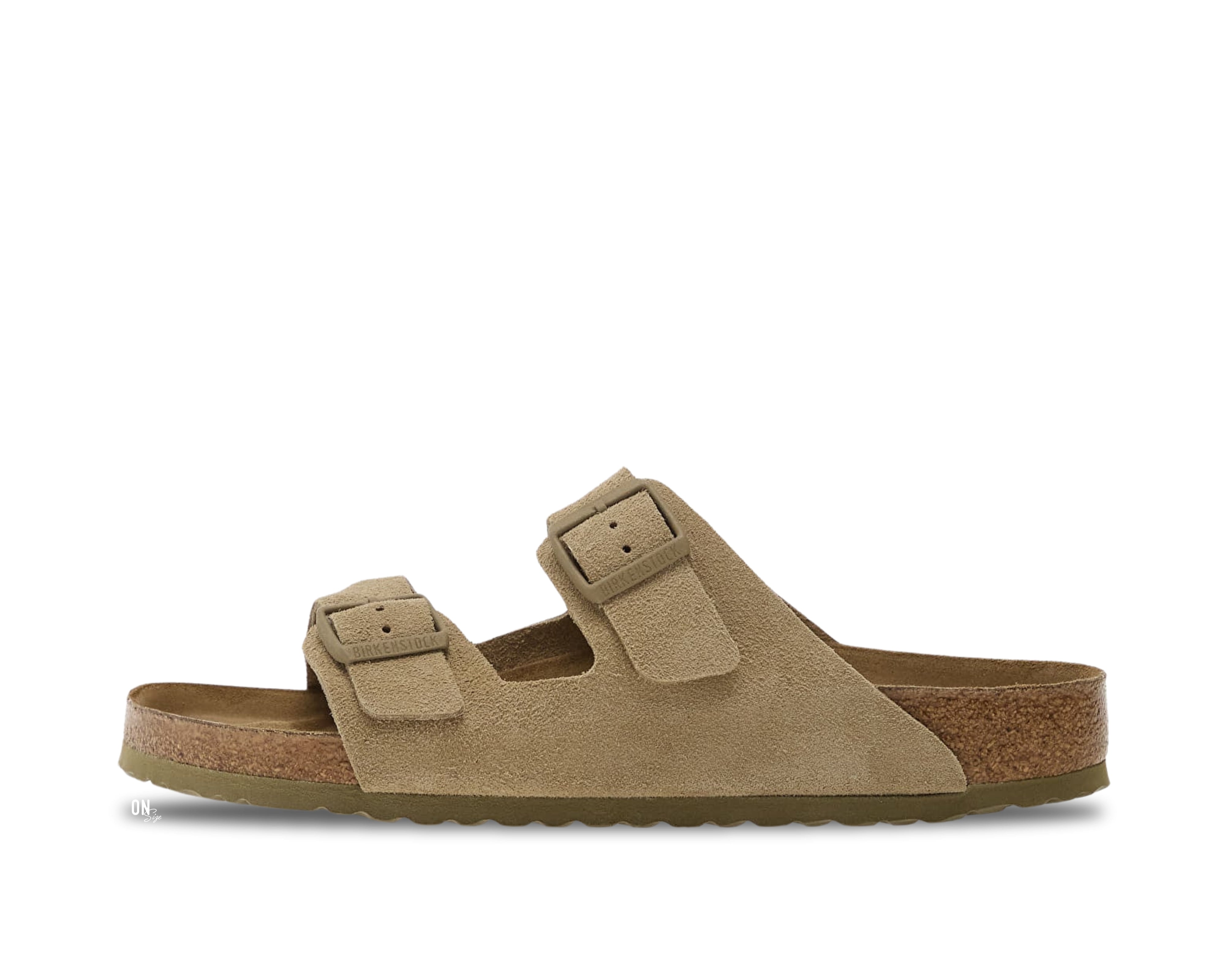 Birkenstock Arizona Suede Faded Khaki - OnSize
