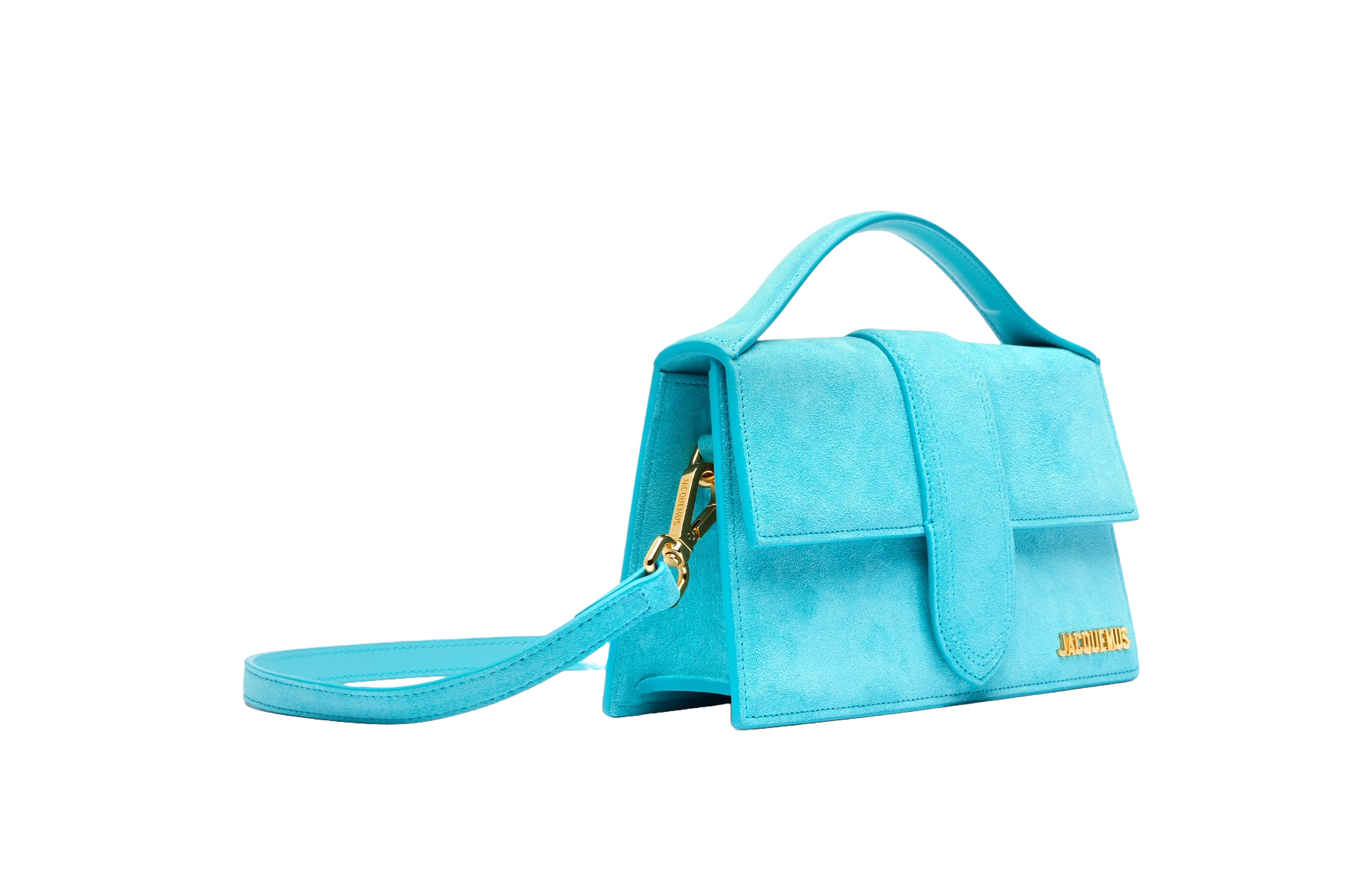 Jacquemus Le grand Bambino Crossbody Strap Handbag Light Turquoise - OnSize