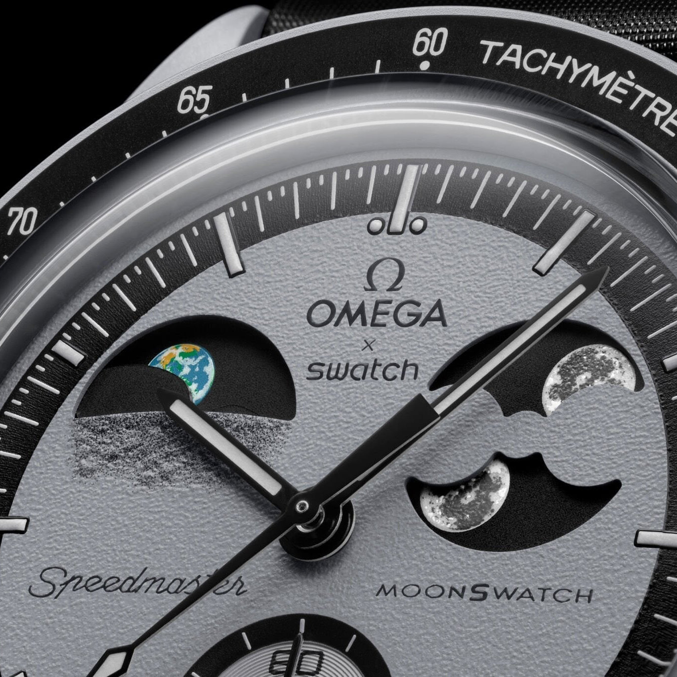 Swatch x Omega Bioceramic Moonswatch Mission to Earthphase
