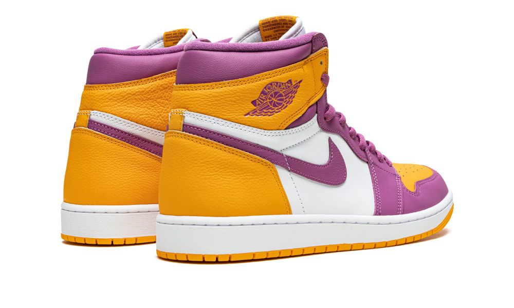 Air Jordan 1 High Brotherhood – hátulnézet, bokapanel és Wings logó