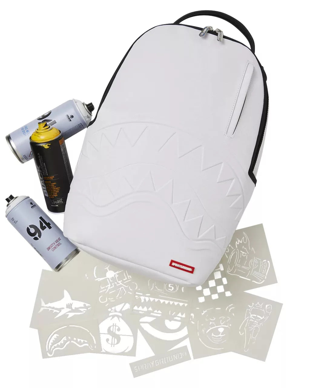 Sprayground Spray Paint Your Own Backpack White