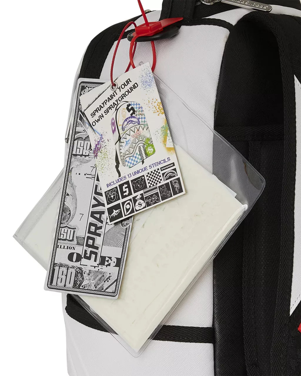 Sprayground Spray Paint Your Own Backpack White