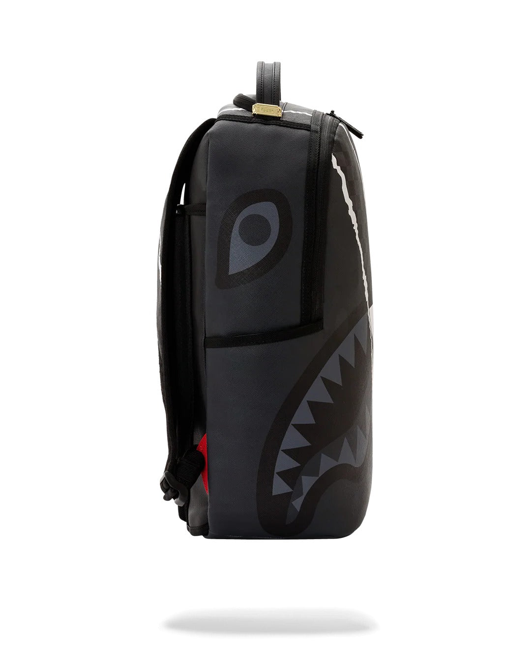Sprayground Center Rip Revealing Gray Check Backpack