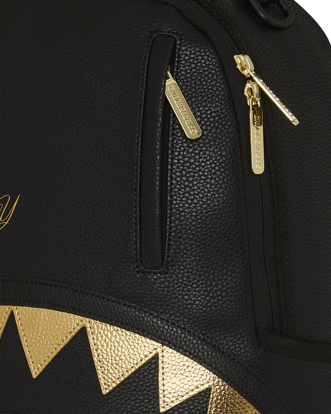 Sprayground Shark Central Gold DLXSV Backpack - OnSize