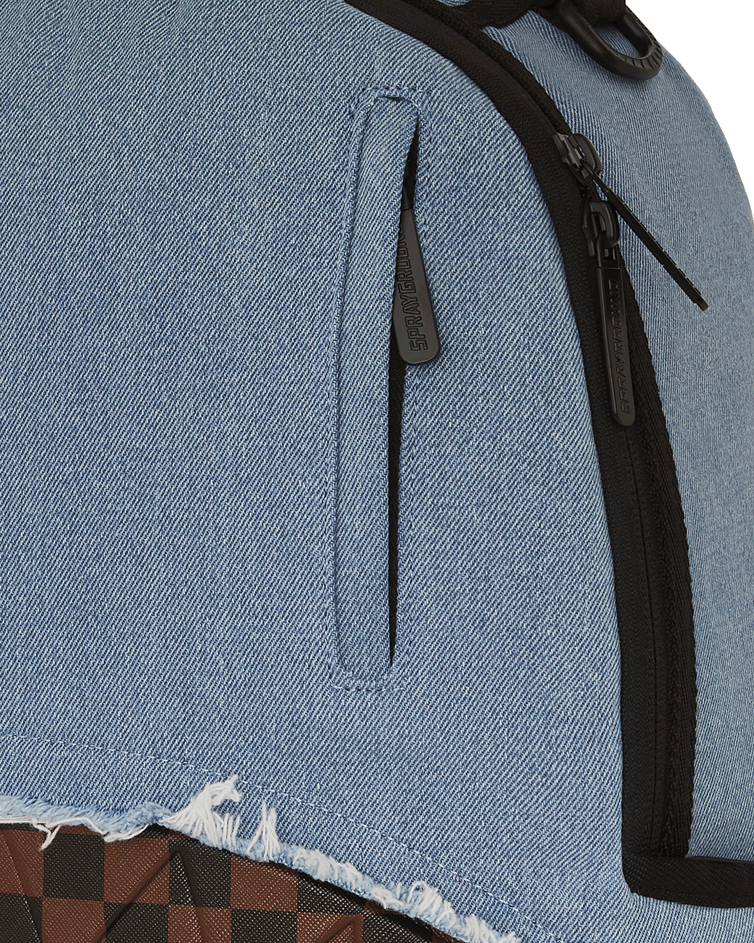 Sprayground Denim Shark Bite DLXSV Backpack - OnSize