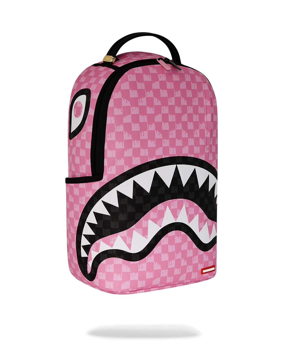 Sprayground Pink And Black Drip Check DLXSV Backpack - OnSize