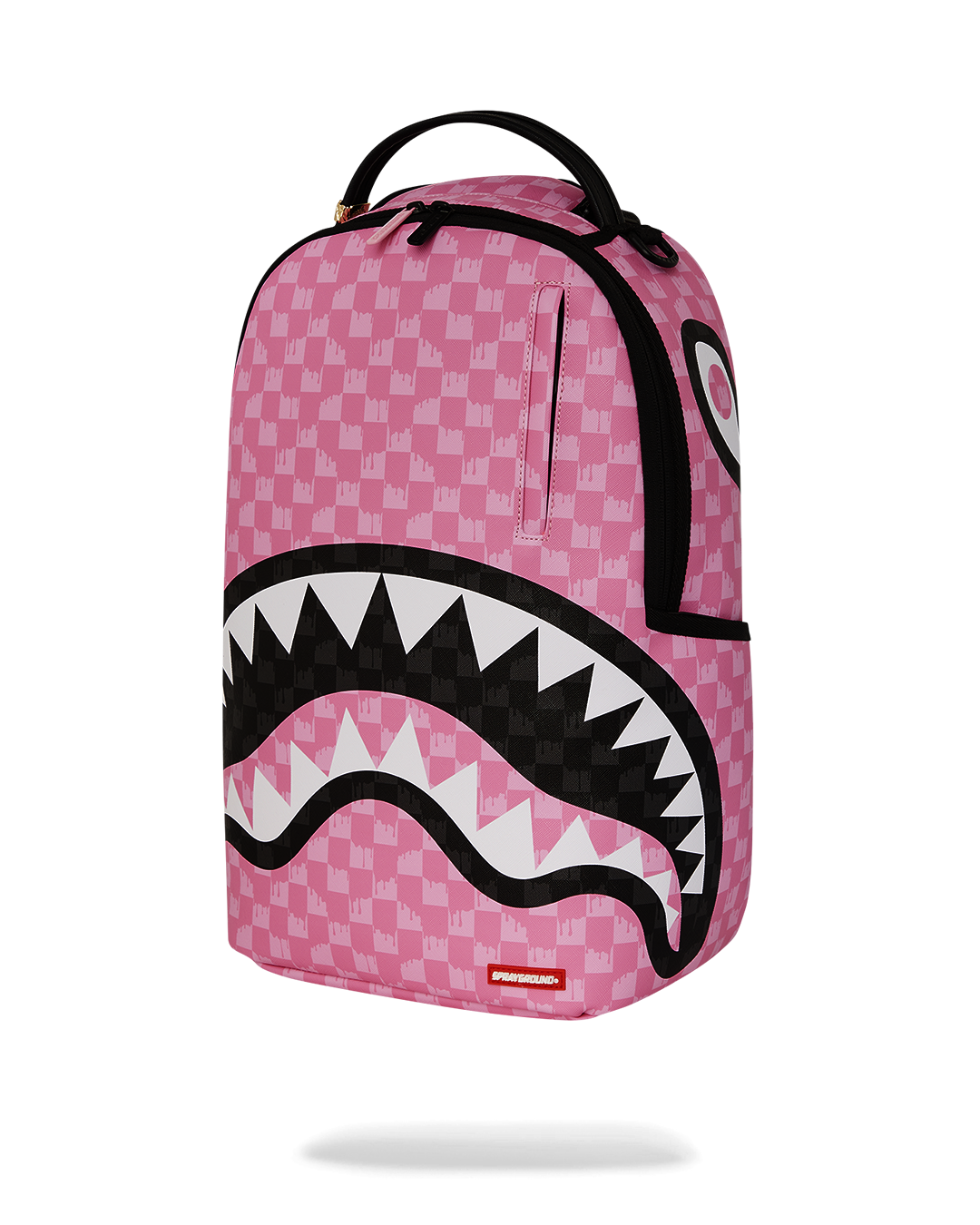 Sprayground Pink And Black Drip Check DLXSV Backpack - OnSize