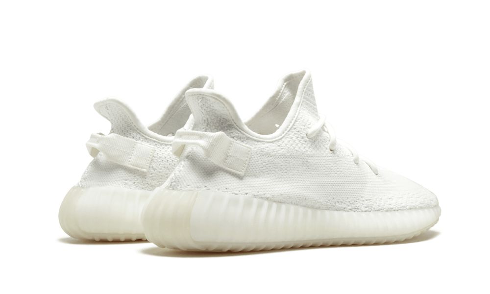 adidas Yeezy Boost 350 V2 Cream White – hátulnézet, sarokrész és talprészek