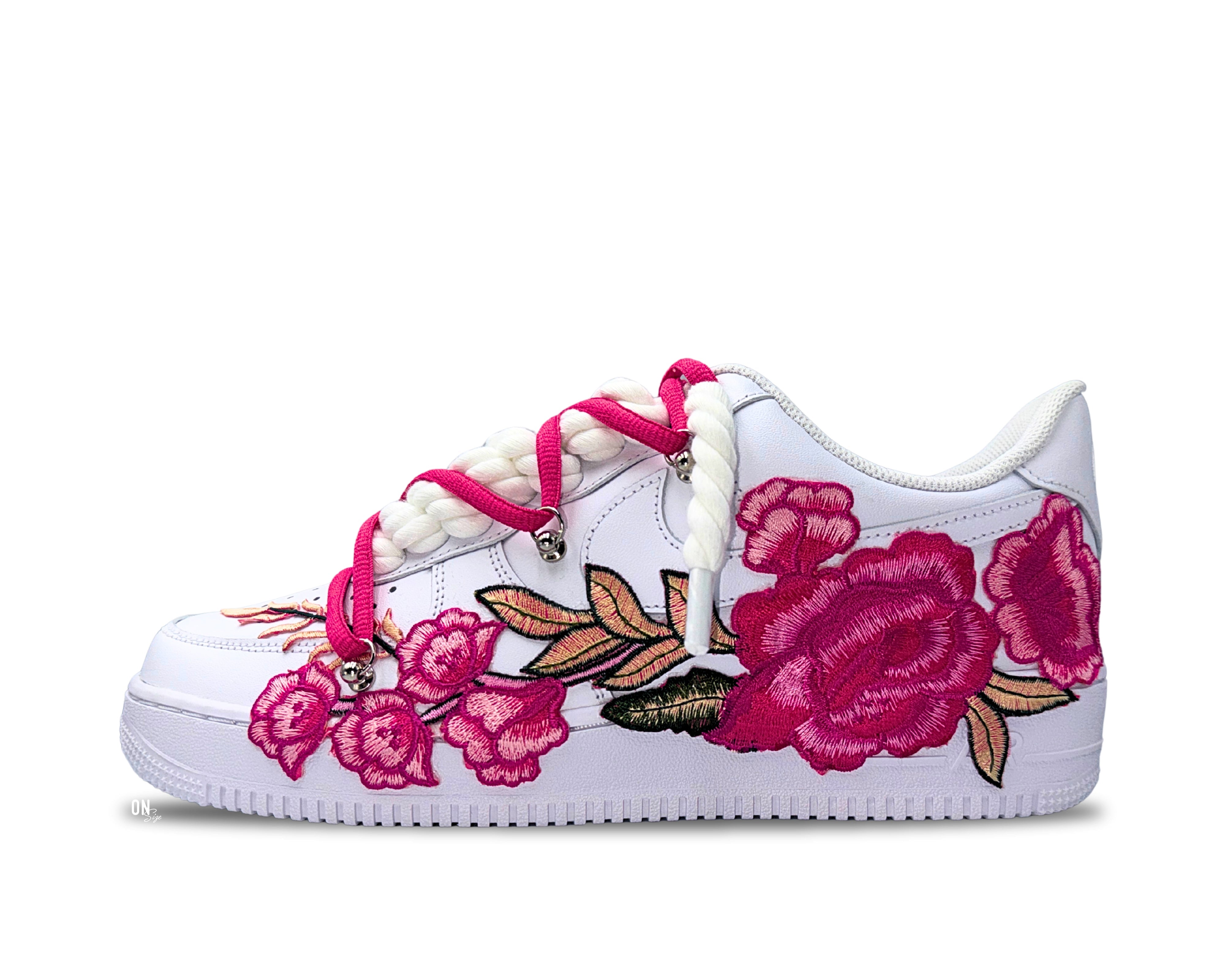 Nike Air Force 1 Low ‘07 White / Pink Rose Double Laces
