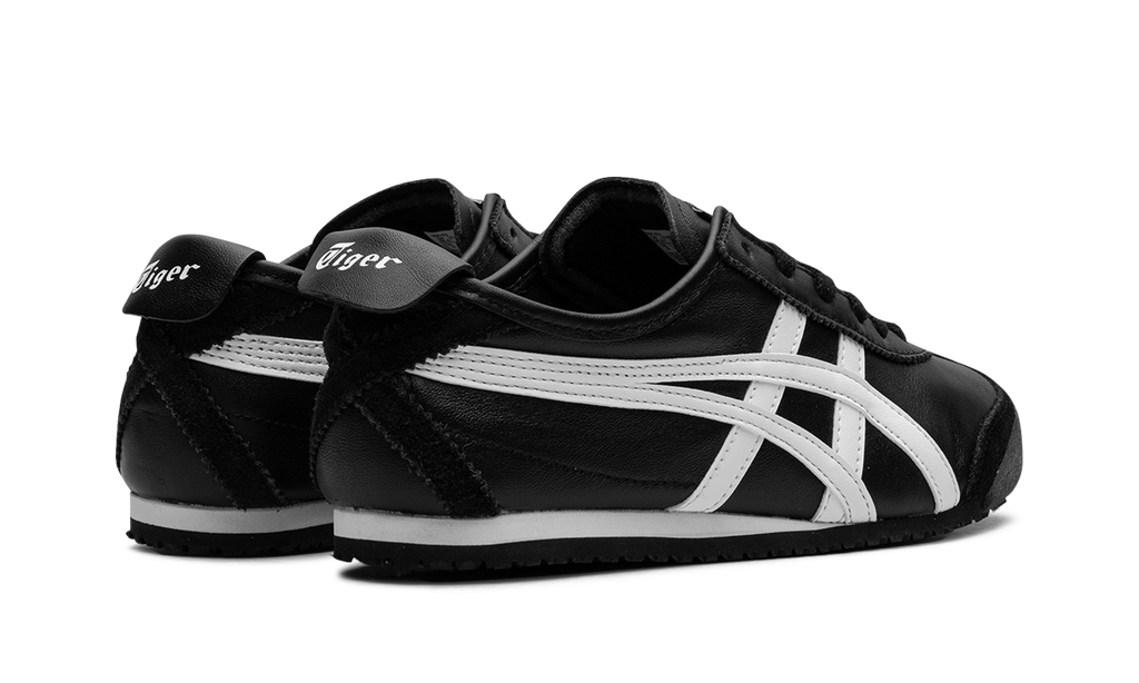 Onitsuka Mexico 66 Black White – hátulnézet, sarokrész logó