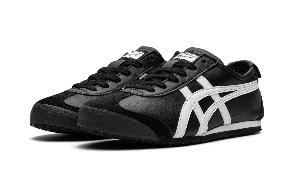 Onitsuka Mexico 66 Black White – elölnézet, toe és csíkok
