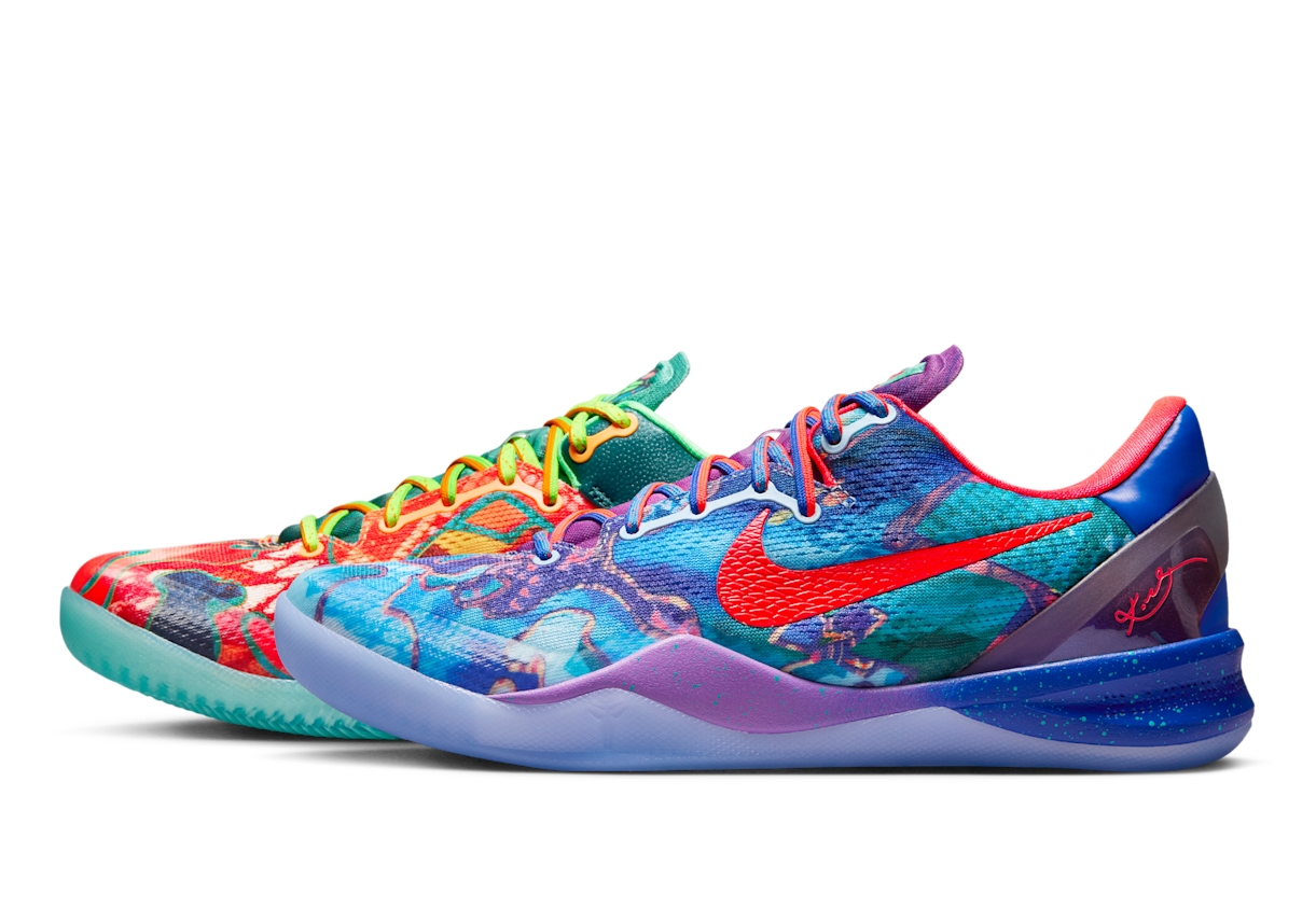 Nike Kobe 8 Protro – oldalnézet, multicolor színkombináció