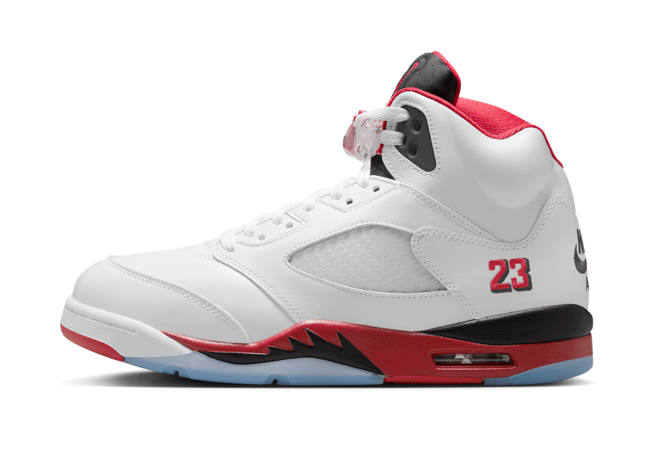 Air Jordan 5 Retro “Fire Red” Black Tongue – oldalnézet
