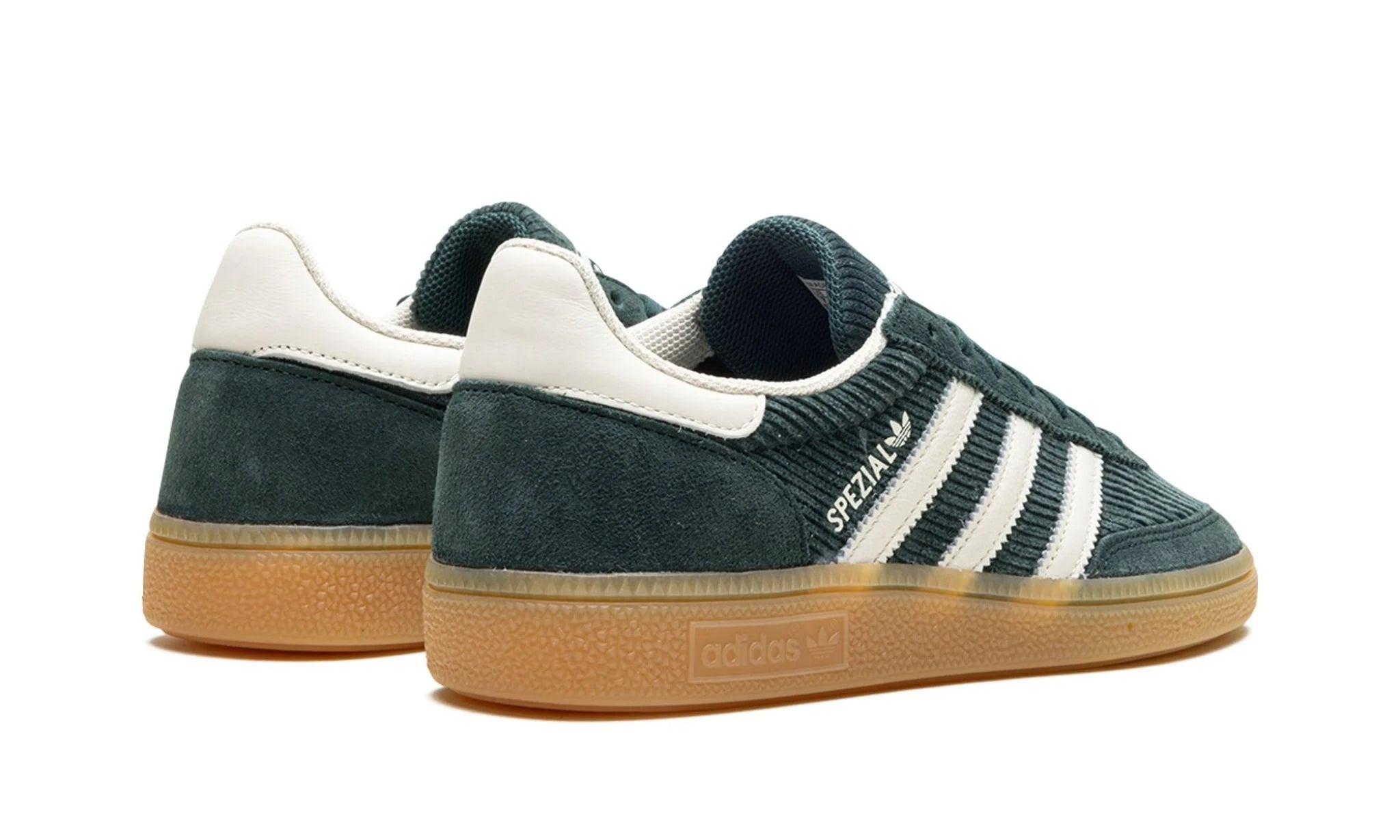 adidas Handball Spezial Mineral Green – hátulnézet, sarok és márkajelzés