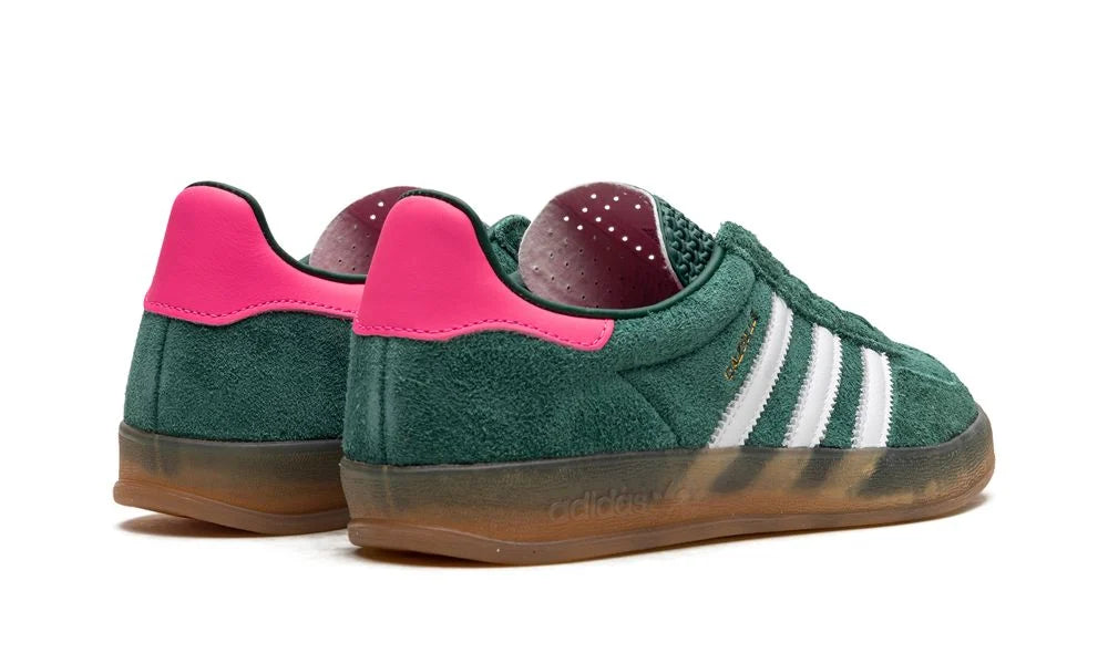 adidas Gazelle Indoor “Collegiate Green / Lucid Pink” – hátulnézet, Lucid Pink sarokrész