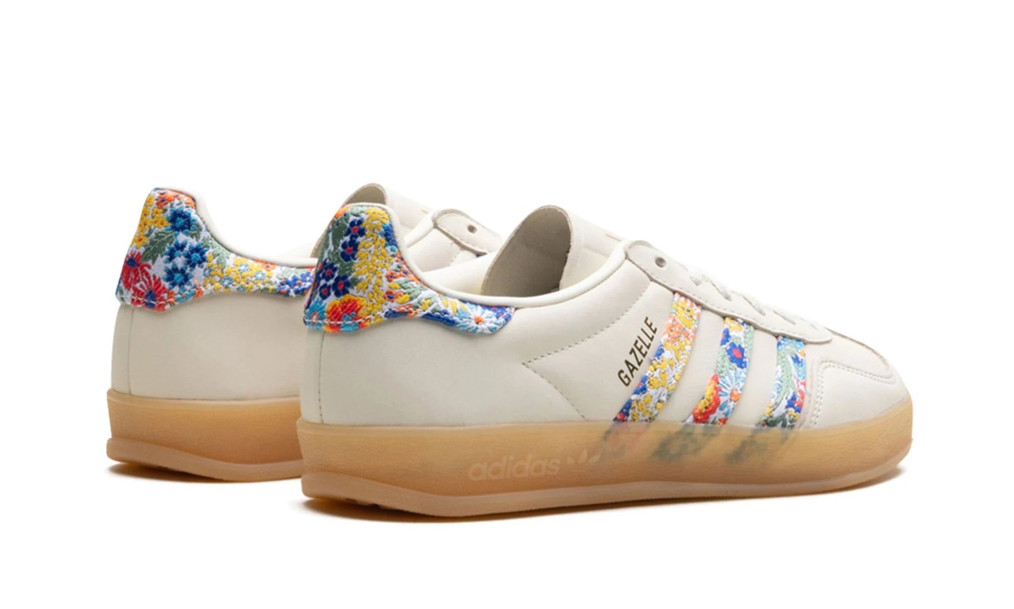 adidas Gazelle Indoor Liberty Floral – hátulnézet, sarok és logó