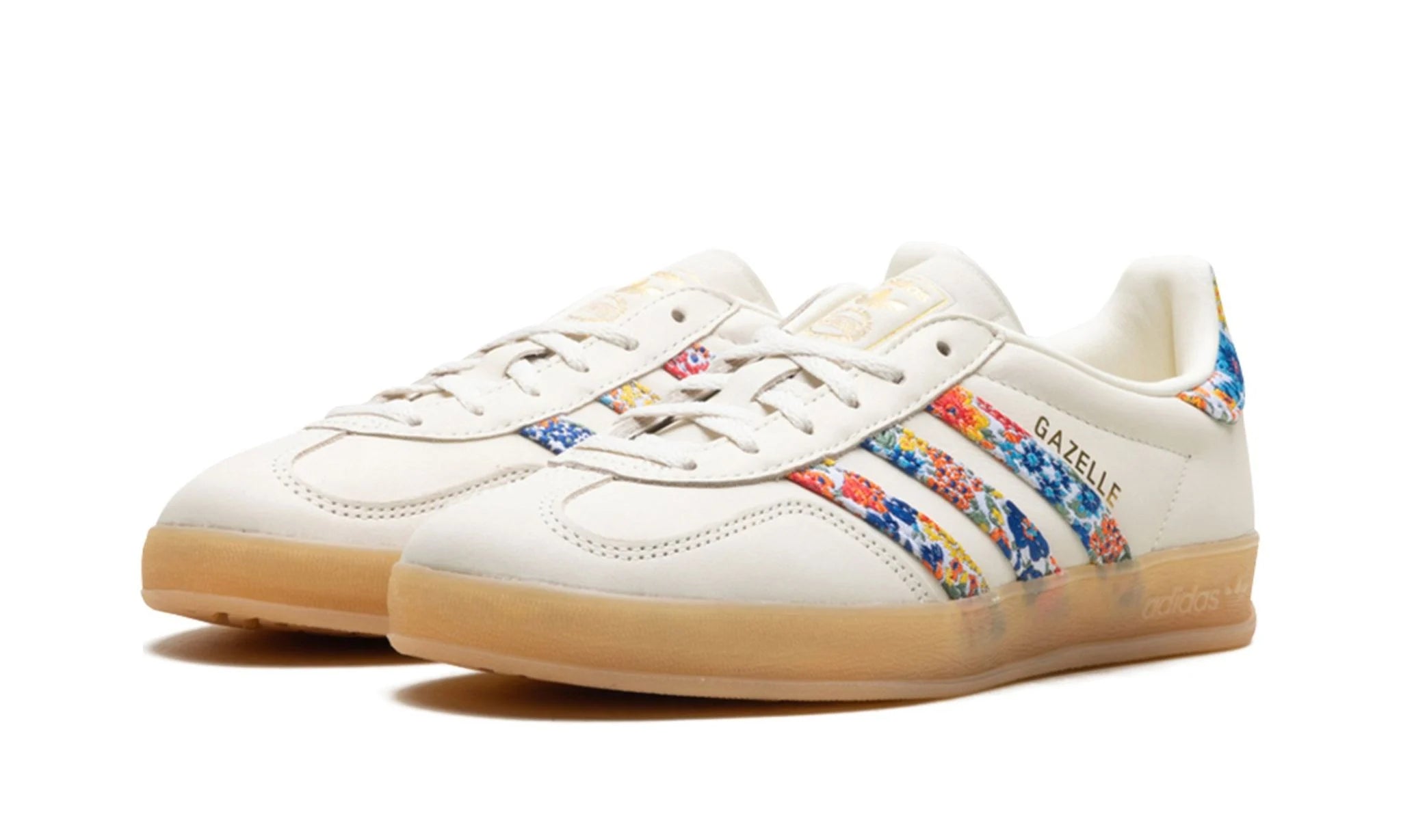 adidas Gazelle Indoor Liberty Floral – elölnézet, orr és fűzőrész