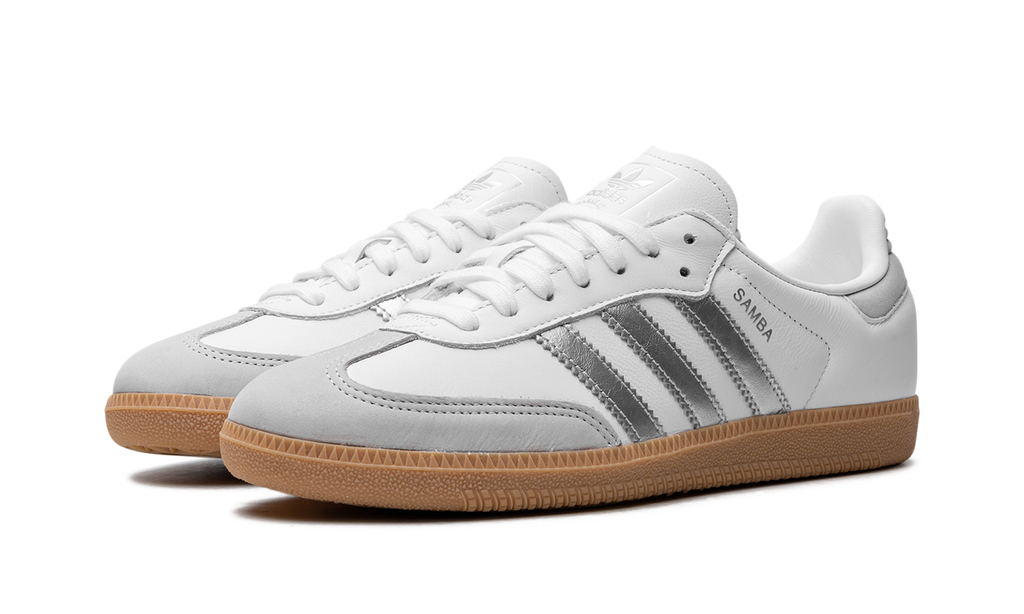 adidas Samba OG White Silver Metallic Grey - OnSize