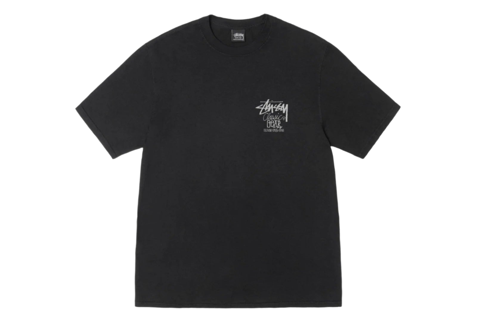 Stussy Classic Gear Pigment Dyed Tee Black - OnSize