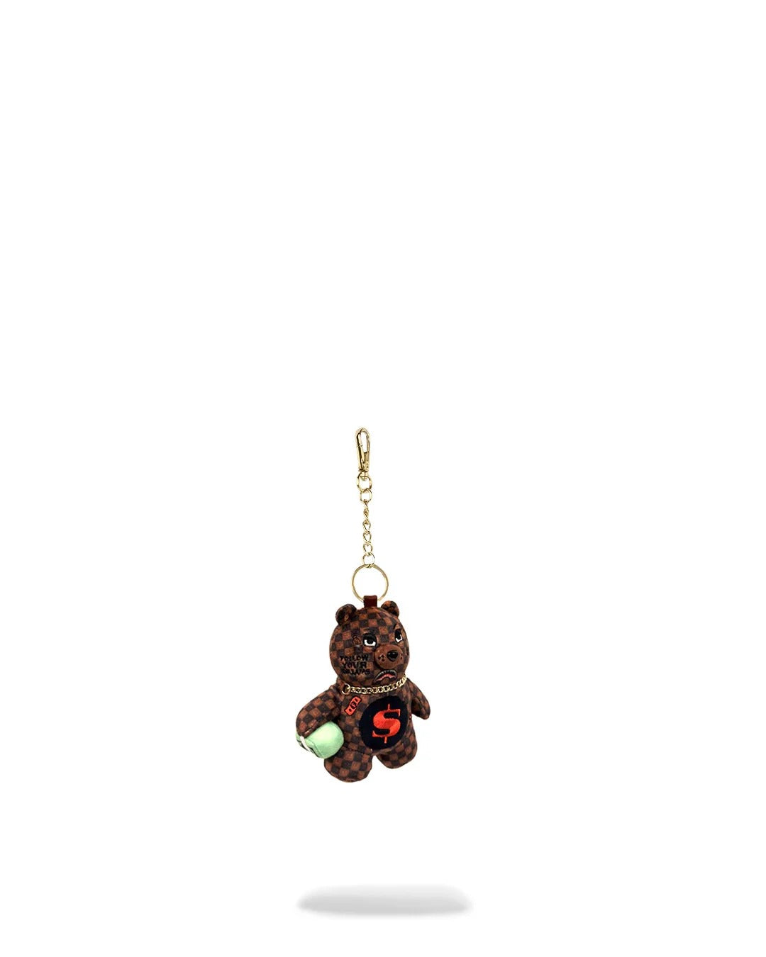 Sprayground SIP WTF Bubbly Bear Keychain Brown - OnSize