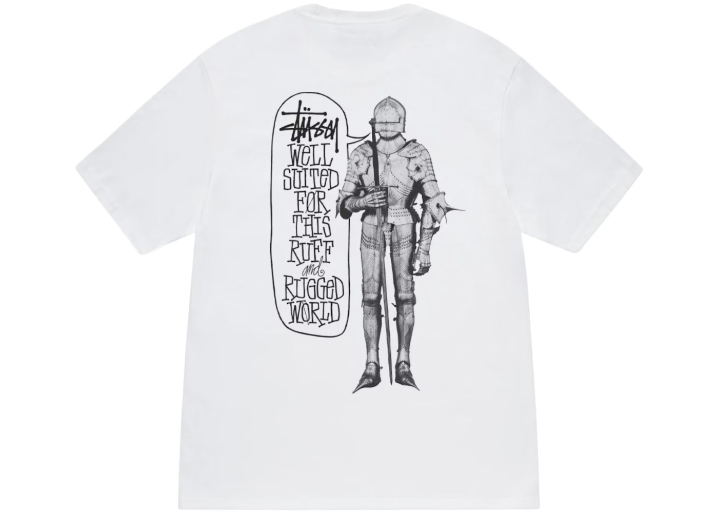 Stussy Well Suited Tee White - OnSize