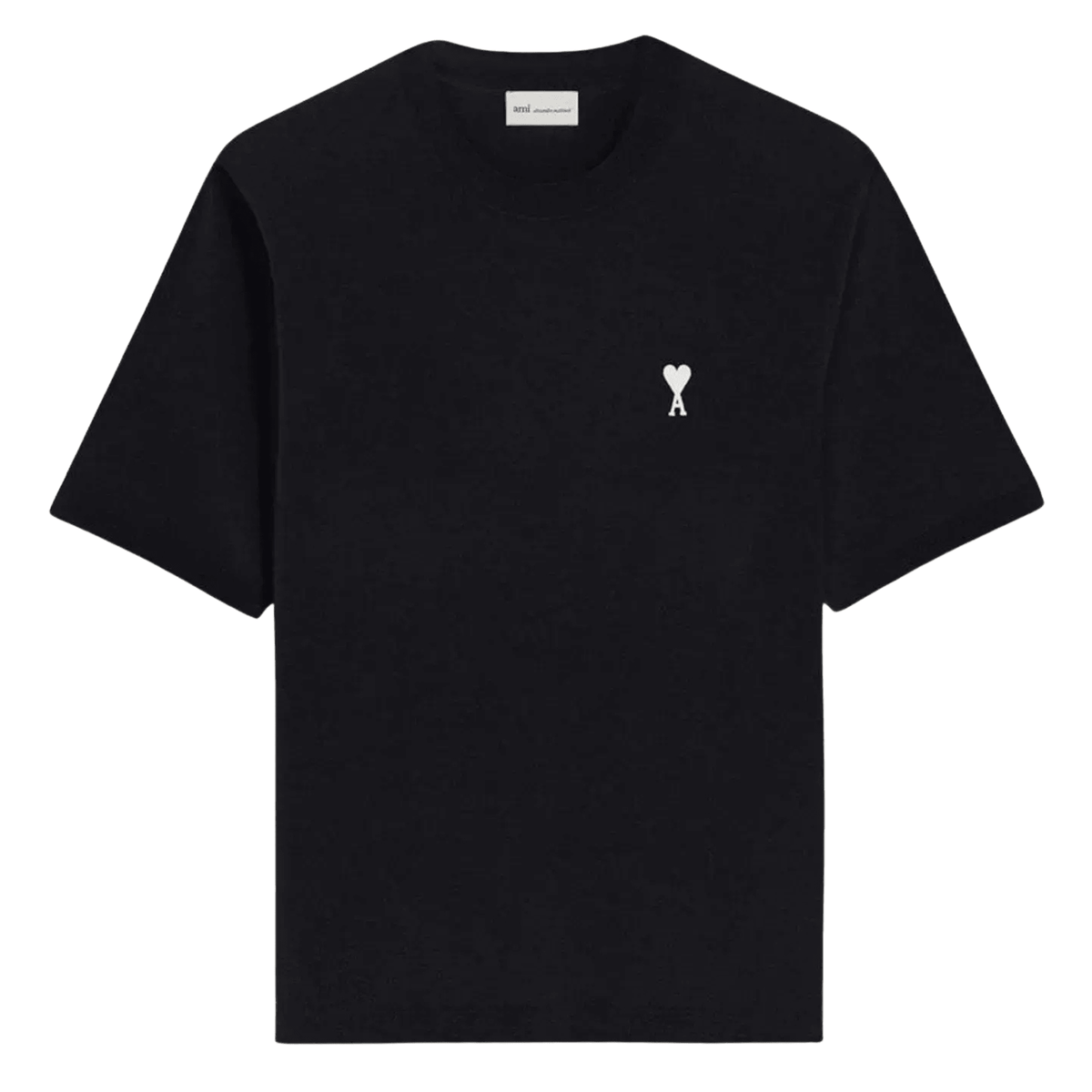 Ami Paris Ami De Coeur T-shirt Black White Cream - OnSize