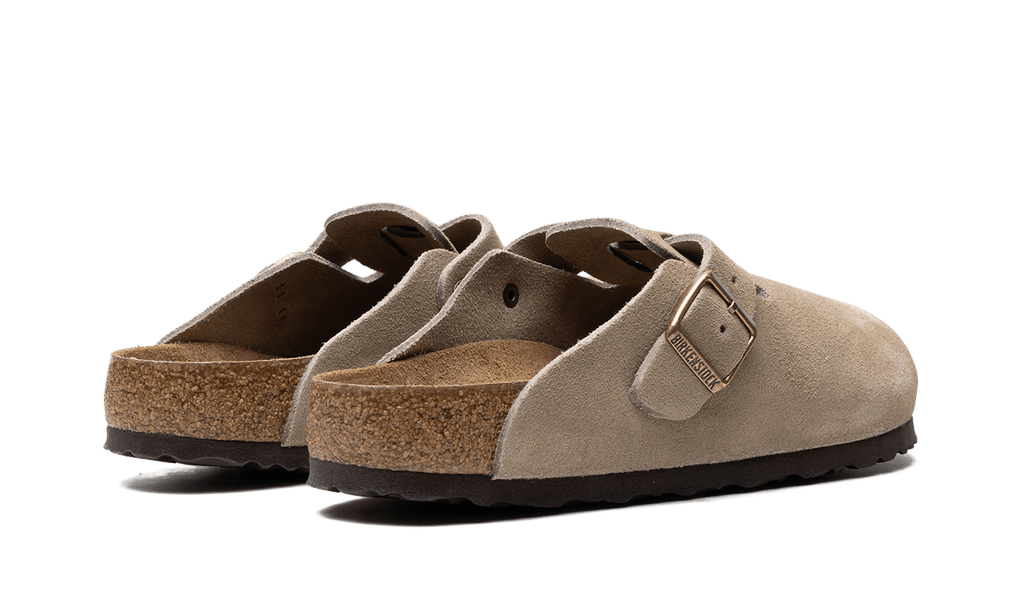 Birkenstock Boston Soft Footbed Suede Taupe - OnSize
