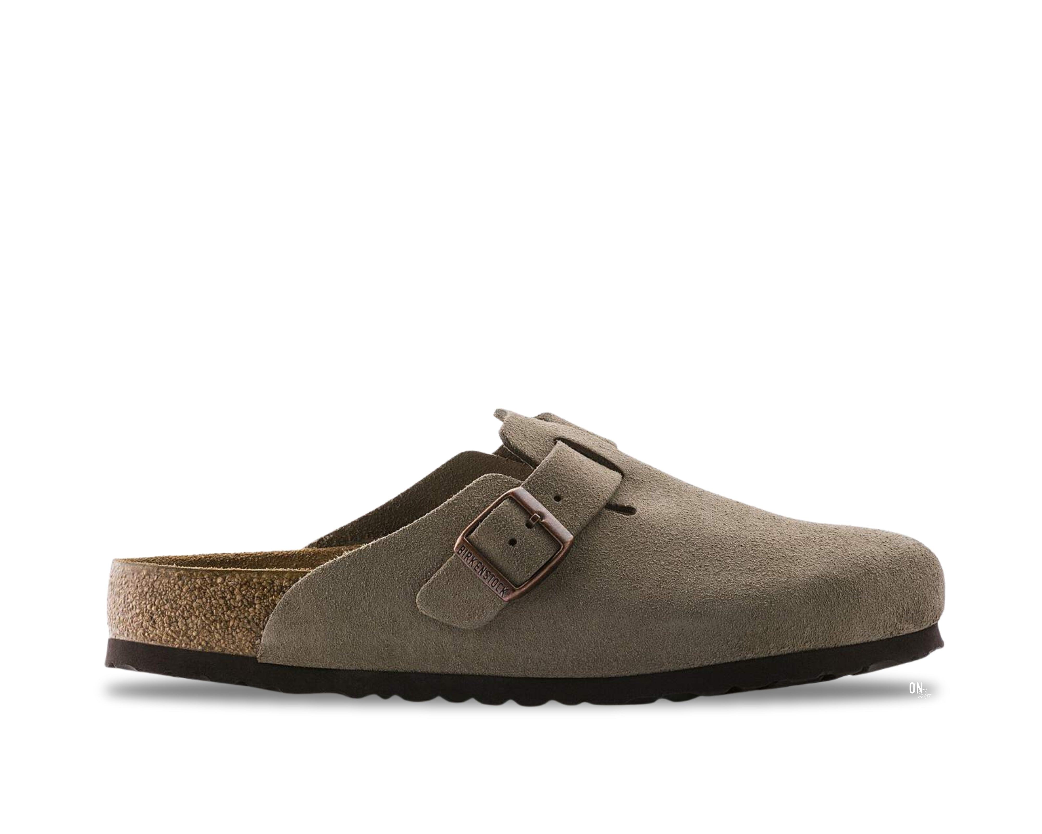 Birkenstock Boston Soft Footbed Suede Taupe