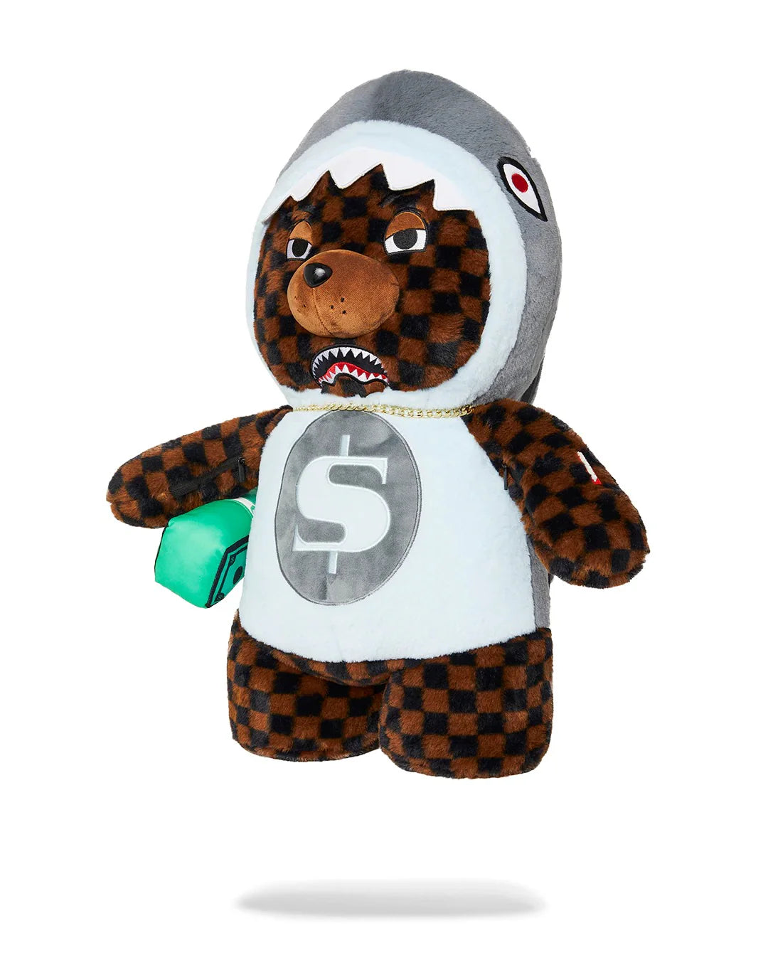 Sprayground Money Bear In Shark Costume Bear Backpack - OnSize