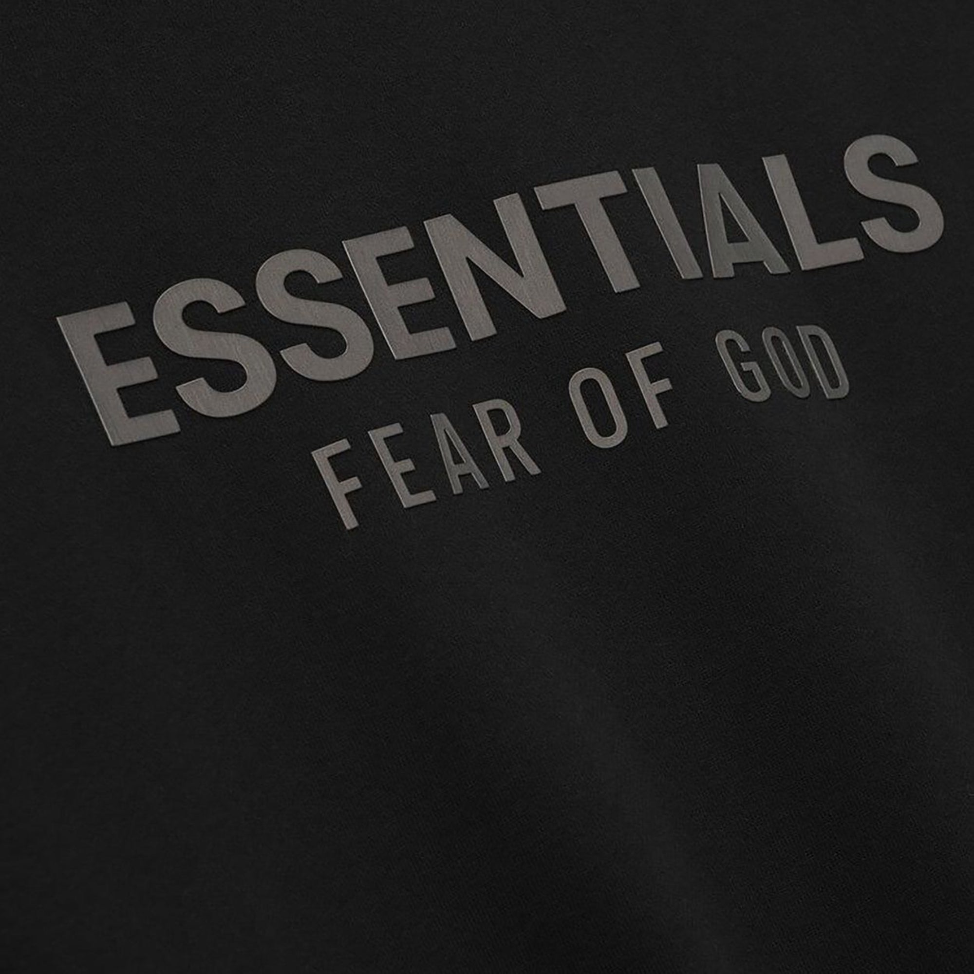 Fear of God Essentials Classic Fleece Hoodie Jet Black (FW25)
