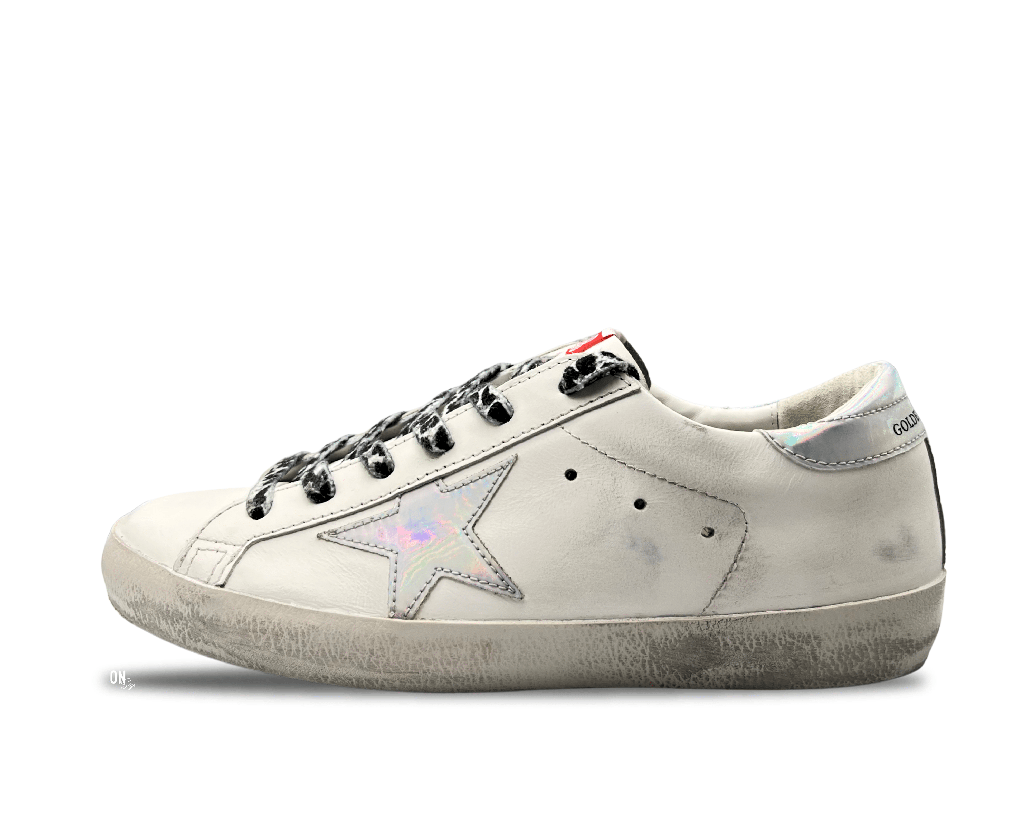 Golden Goose Super - Star Private Edition White Leather Holo Star - OnSize