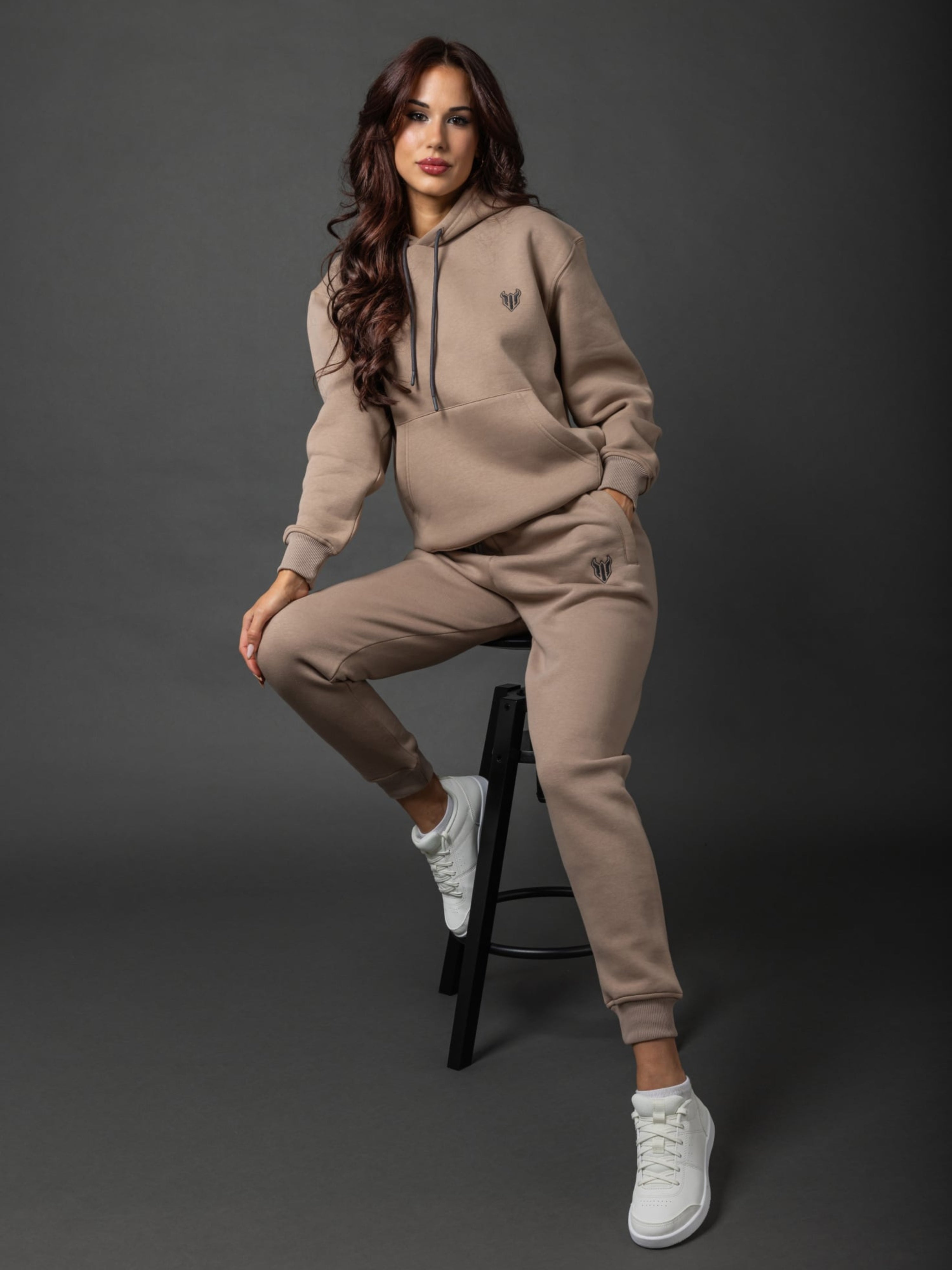 HELL FIGHT Basic Sweatpants Sand - OnSize