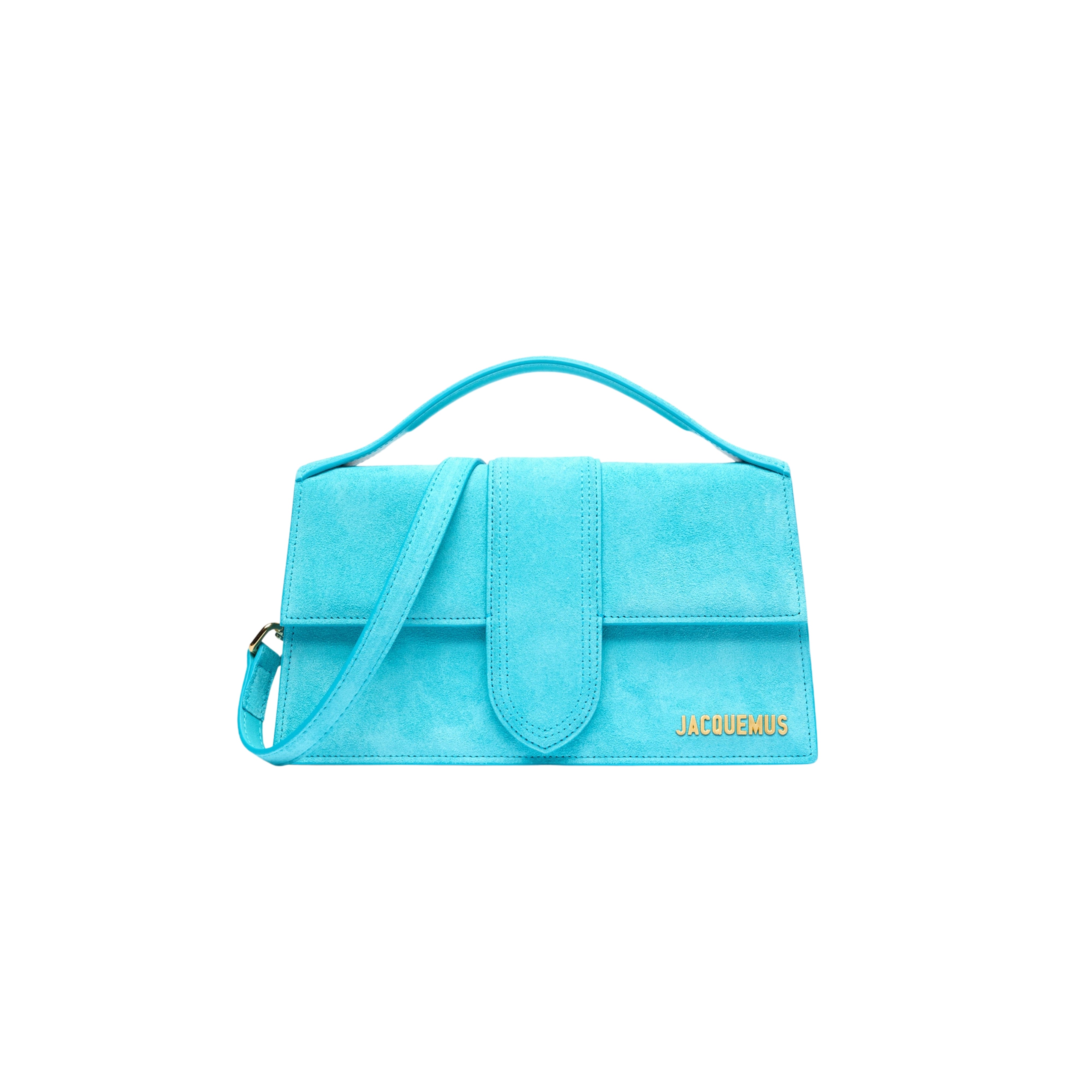 Jacquemus Le grand Bambino Crossbody Strap Handbag Light Turquoise - OnSize