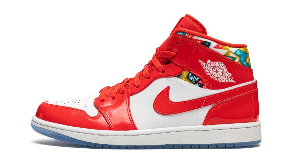 red jordan 1s mid