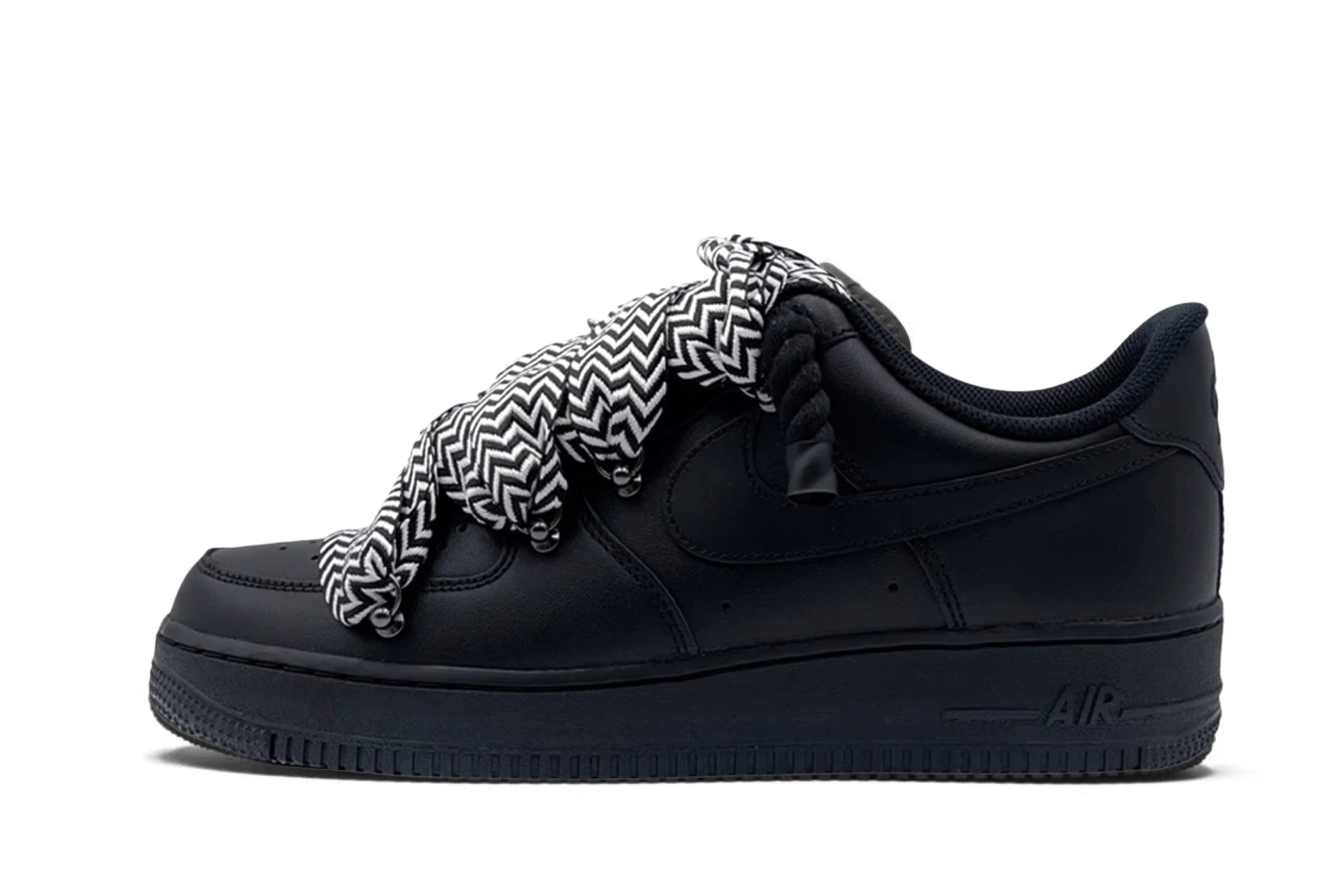 Nike Air Force 1 Low ‘07 Black / Lanvin Black White Rope - OnSize
