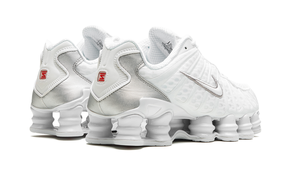 Nike Shox TL White Metallic Silver Max Orange - OnSize