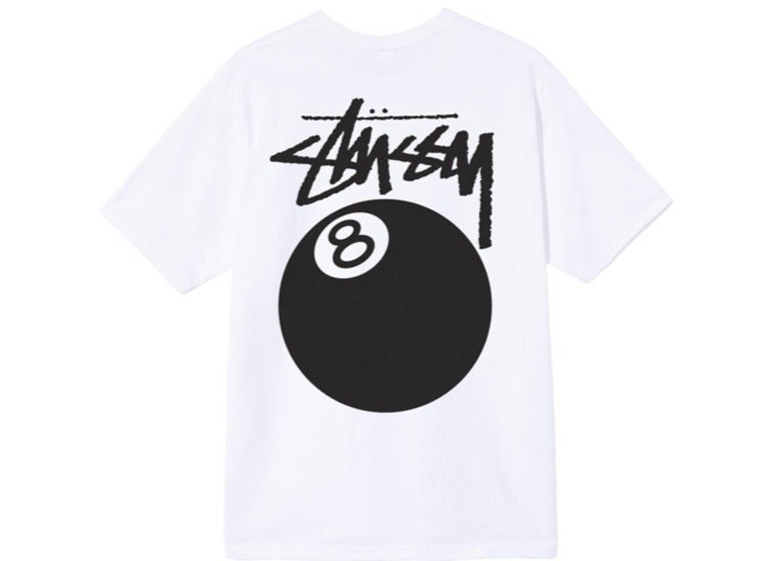 Stussy eightball tee white