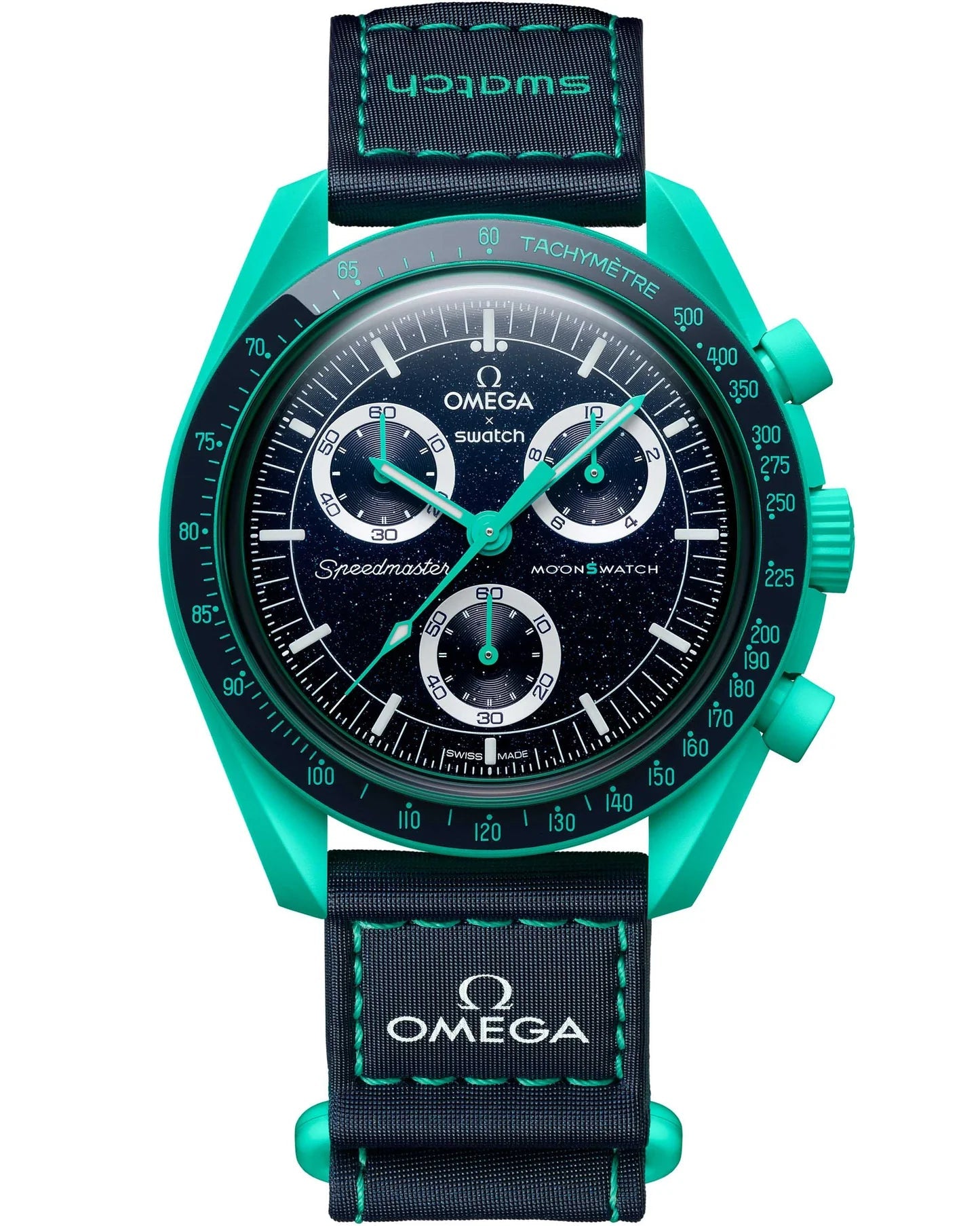Swatch x Omega Bioceramic Moonswatch Mission on Earth Polar Swatch x Omega Bioceramic Moonswatch Mission on Earth Polar