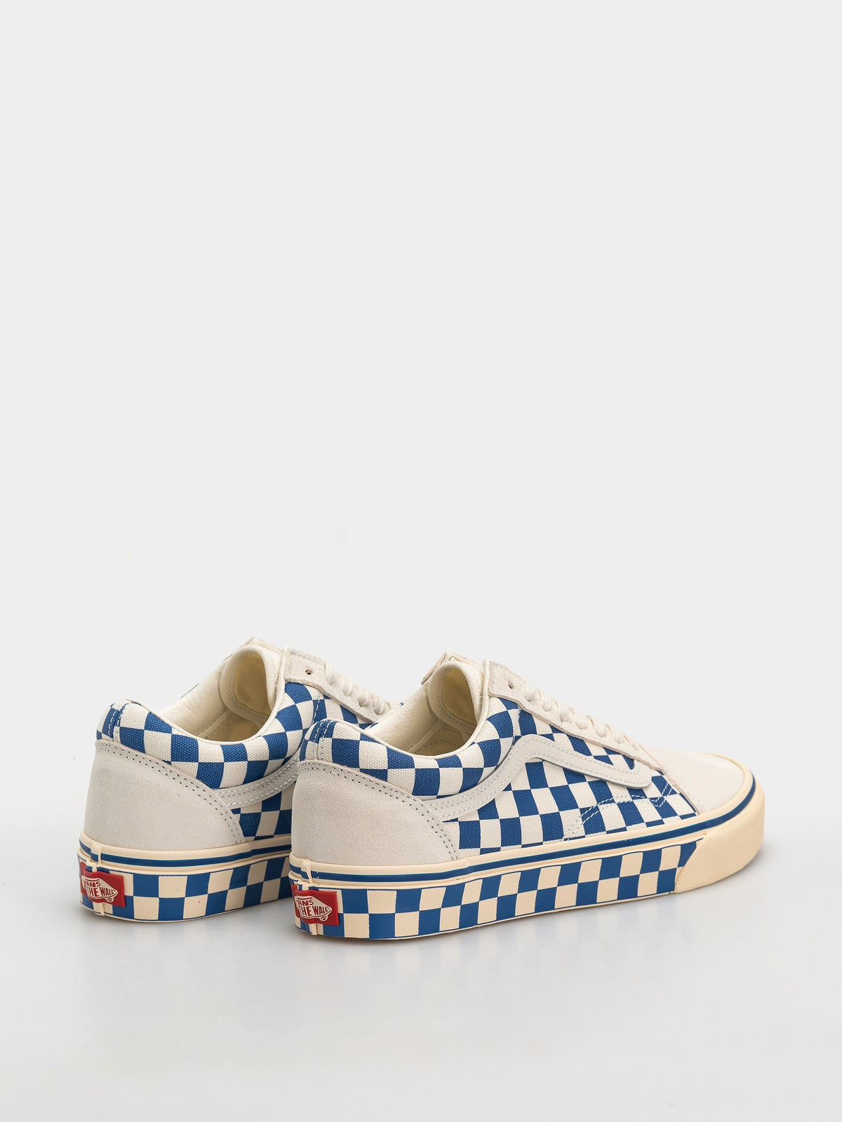 Vans Old Skool Checkerboard Navy Marshmallow - OnSize