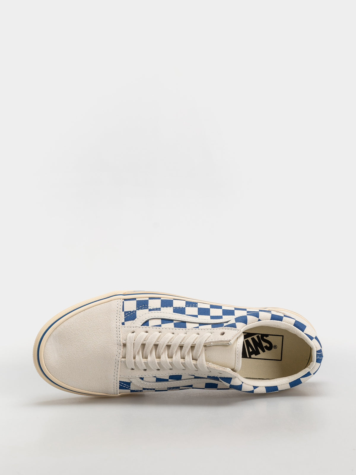 Vans Old Skool Checkerboard Navy Marshmallow - OnSize