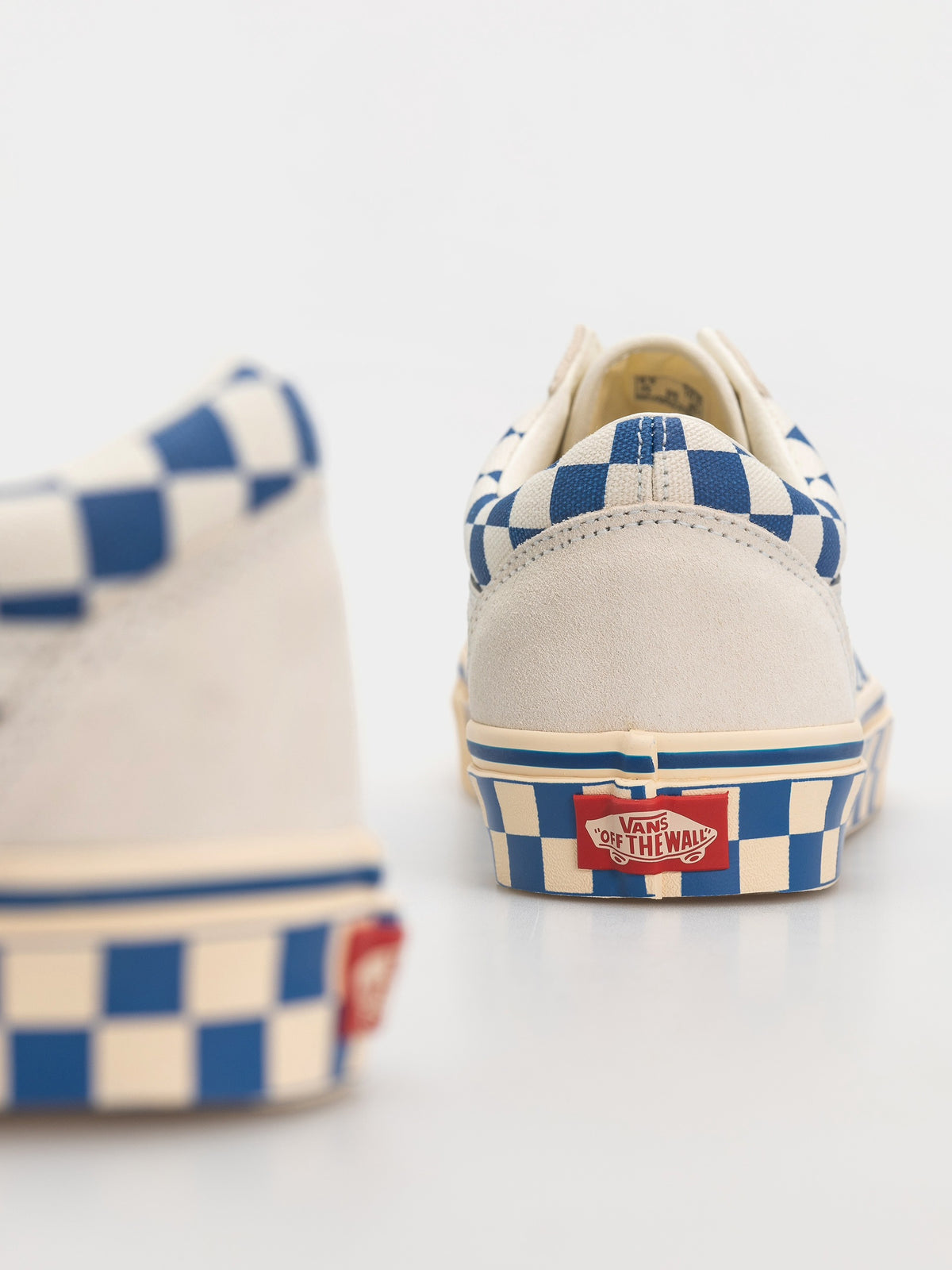 Vans Old Skool Checkerboard Navy Marshmallow - OnSize