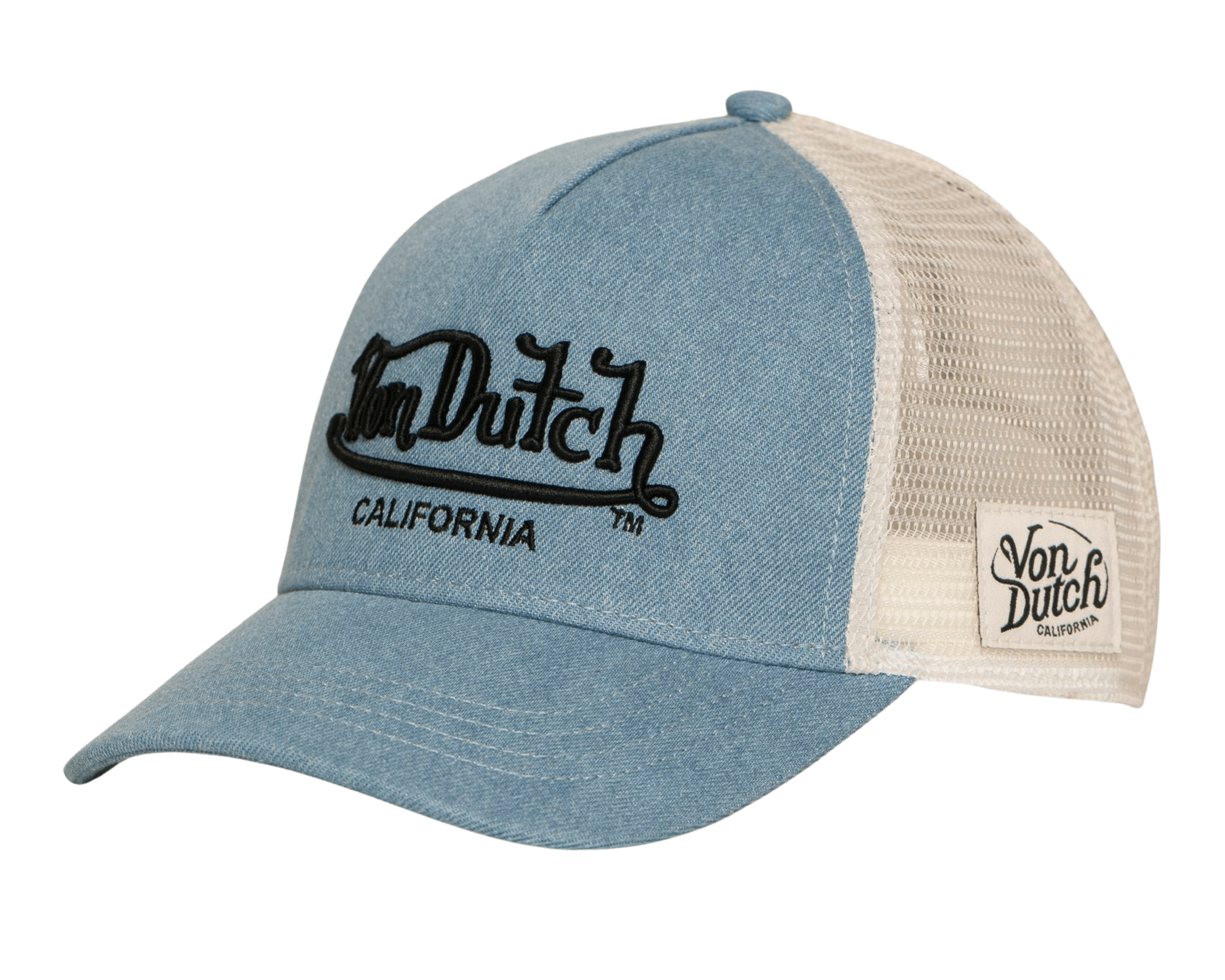 Von Dutch Baseball Cap Denim Tencel - OnSize
