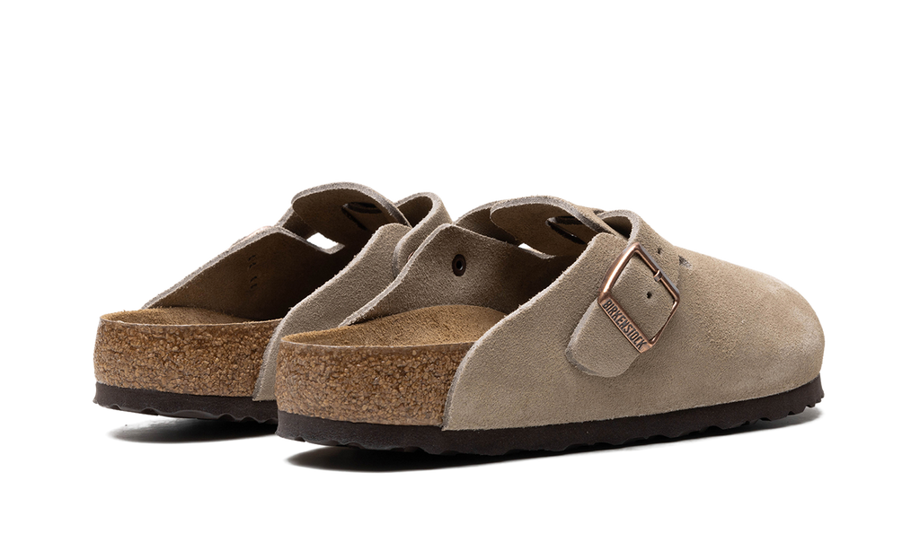 Birkenstock Boston Soft Footbed Suede Taupe