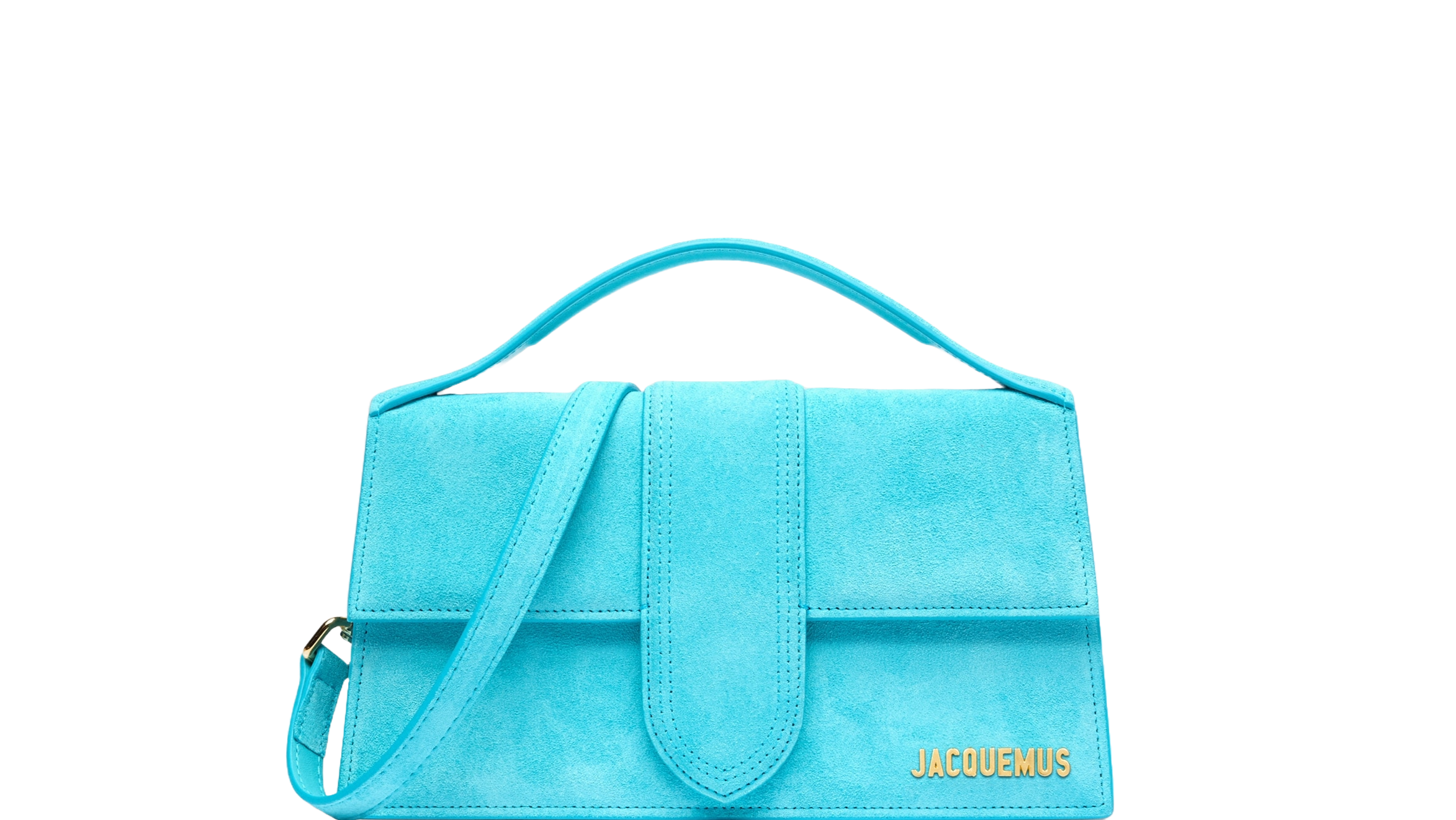 Jacquemus Le grand Bambino Crossbody Strap Handbag Light Turquoise - OnSize