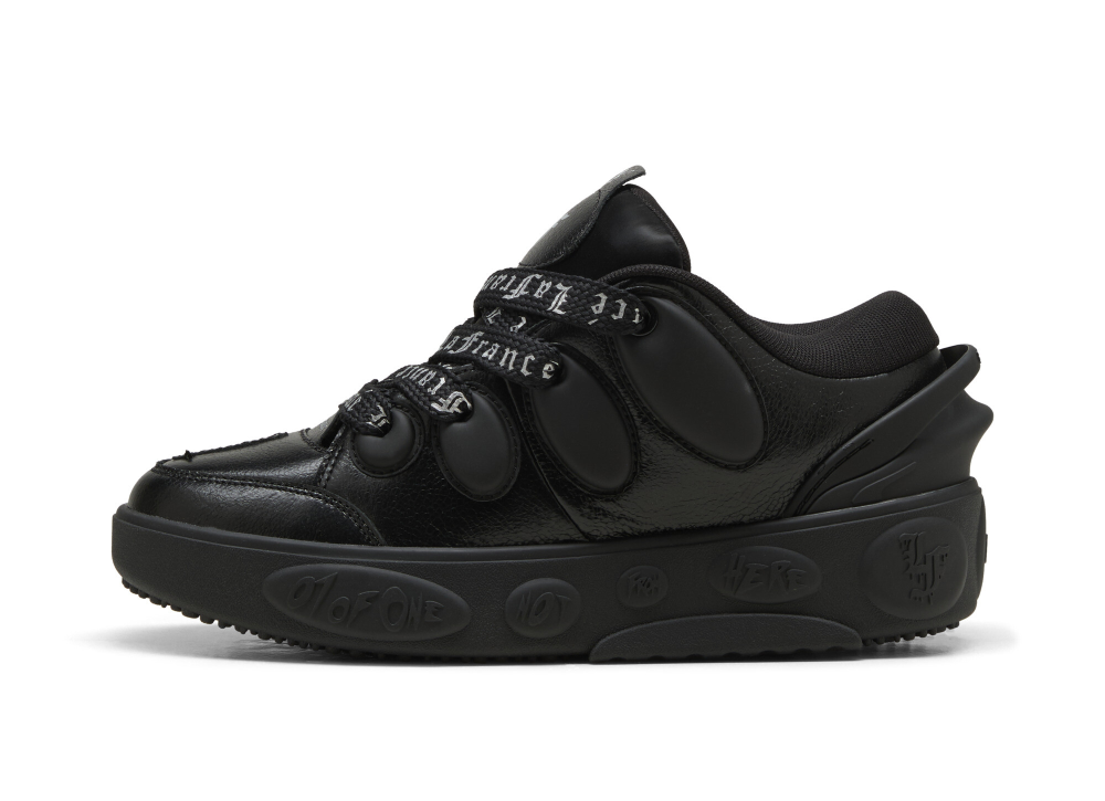 Puma LaFrancé Amour Black – oldalnézet, fekete és króm panelek