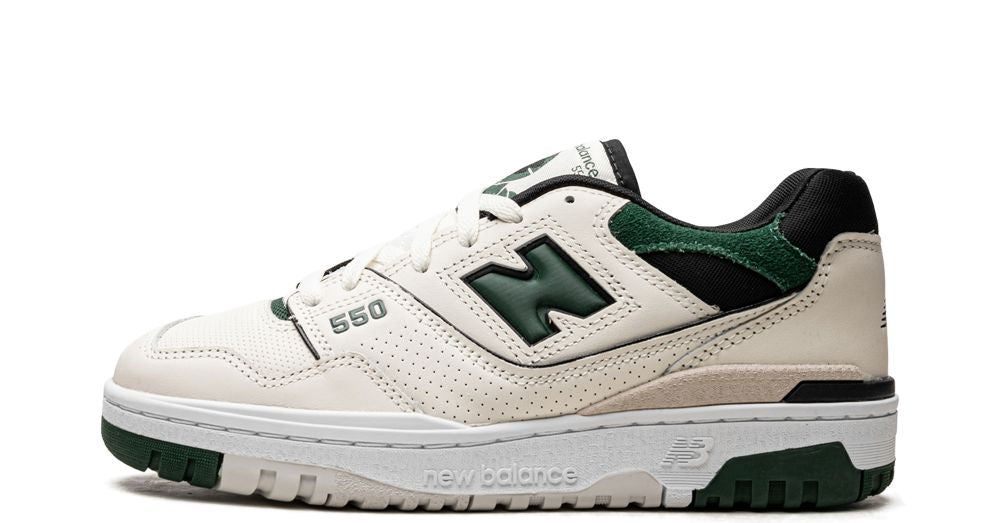 New Balance 550 Sea Salt Pine Green - OnSize