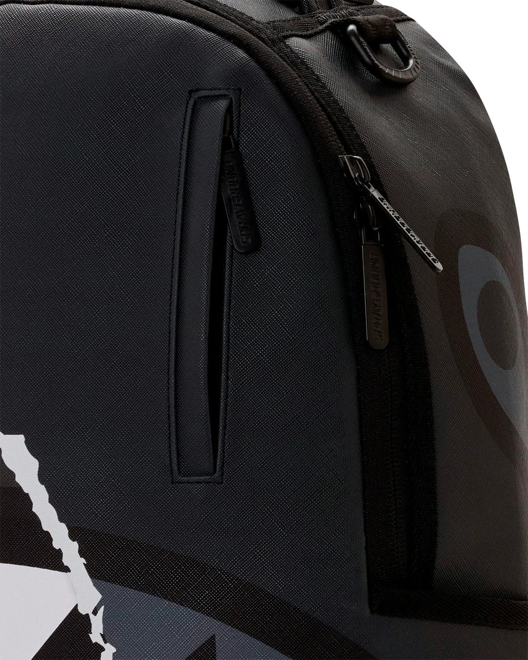 Sprayground Center Rip Revealing Gray Check Backpack
