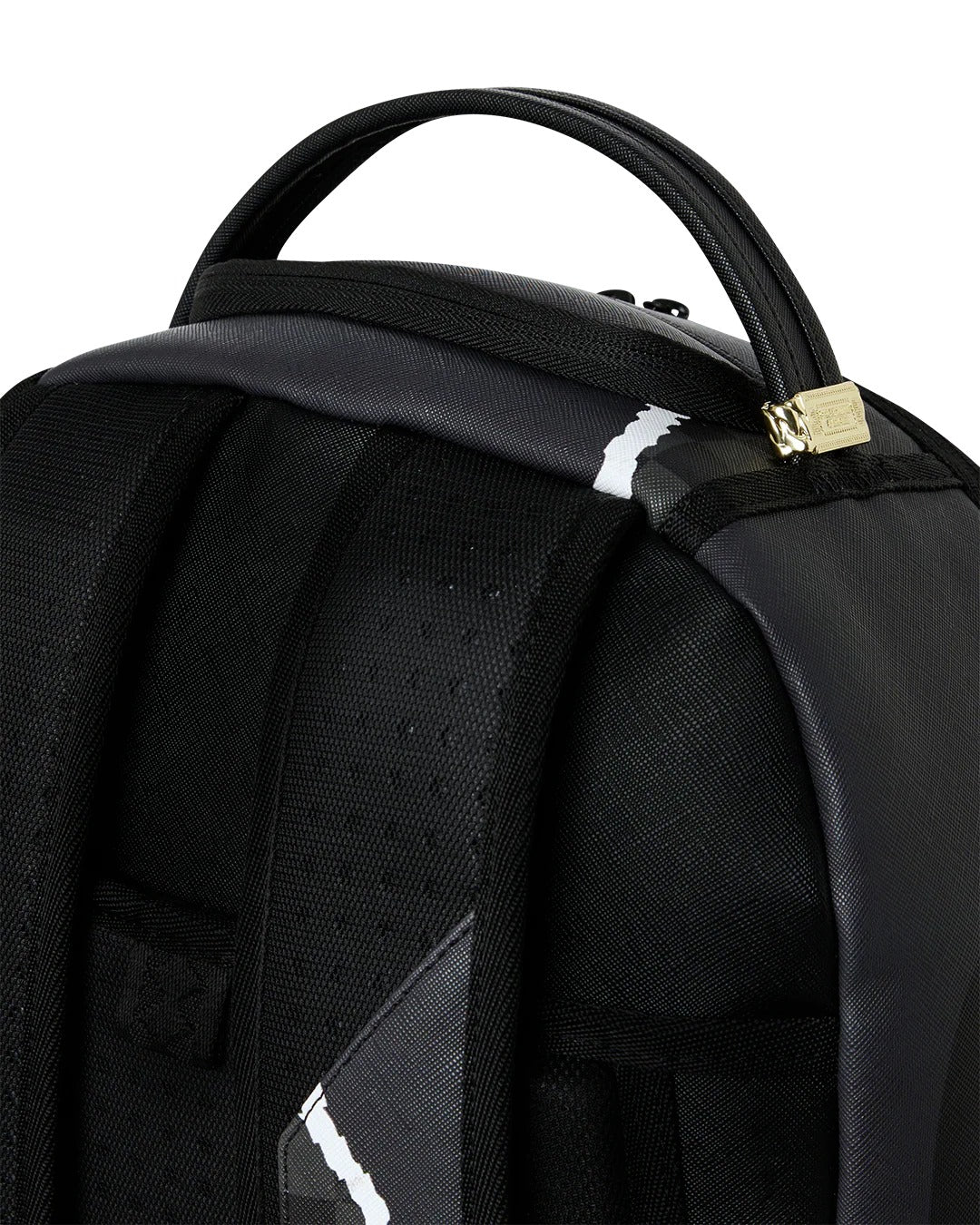 Sprayground Center Rip Revealing Gray Check Backpack