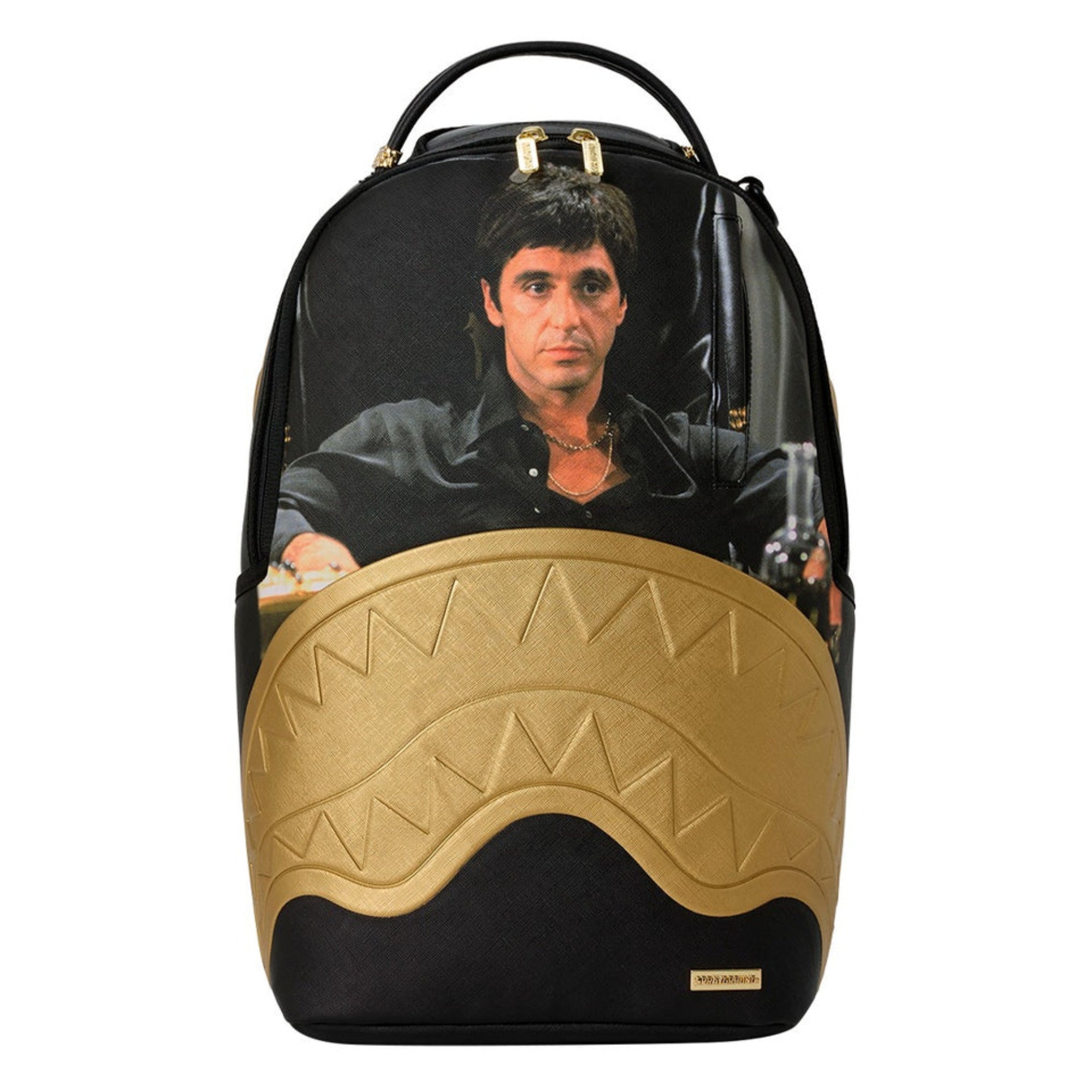 Sprayground Scarface Gold Embossed Backpack